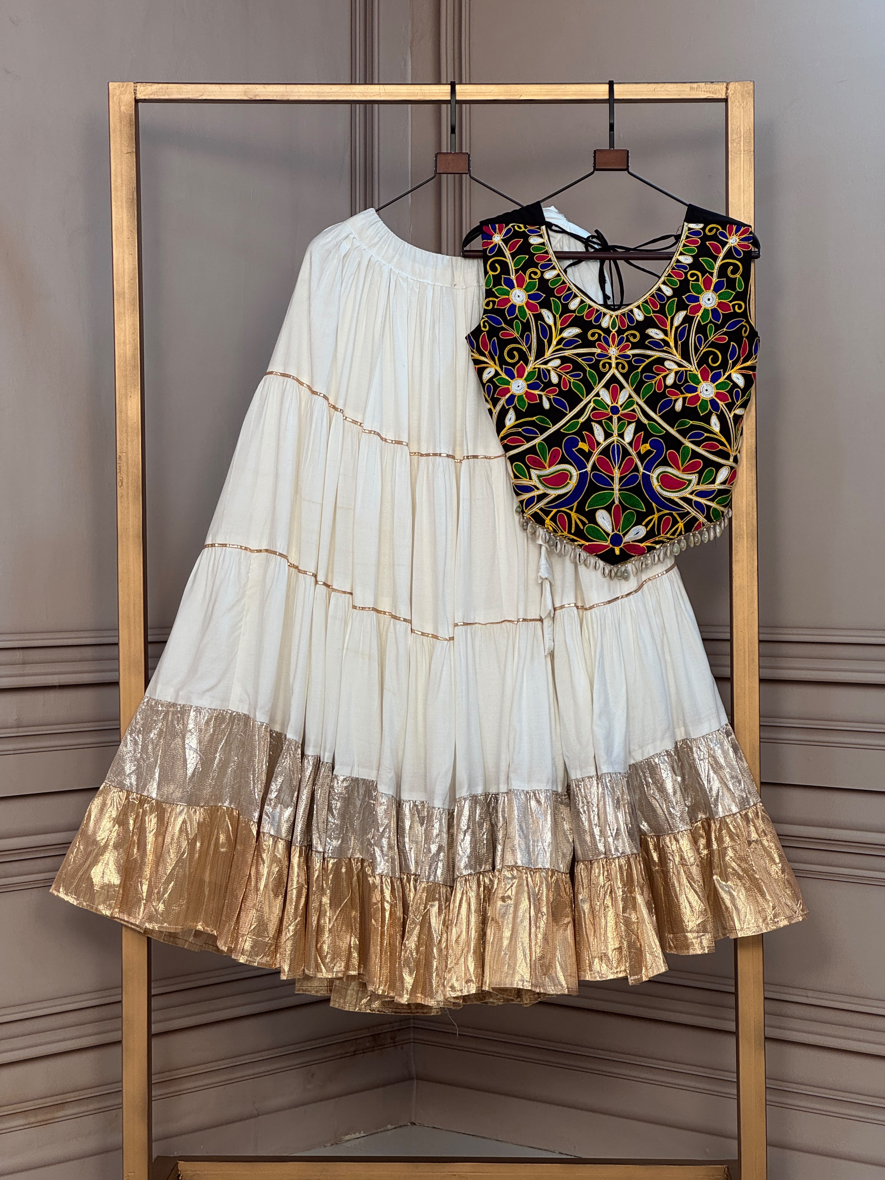 KA 5071 Black Rayon And Lampi Lehenga Choli - view 10