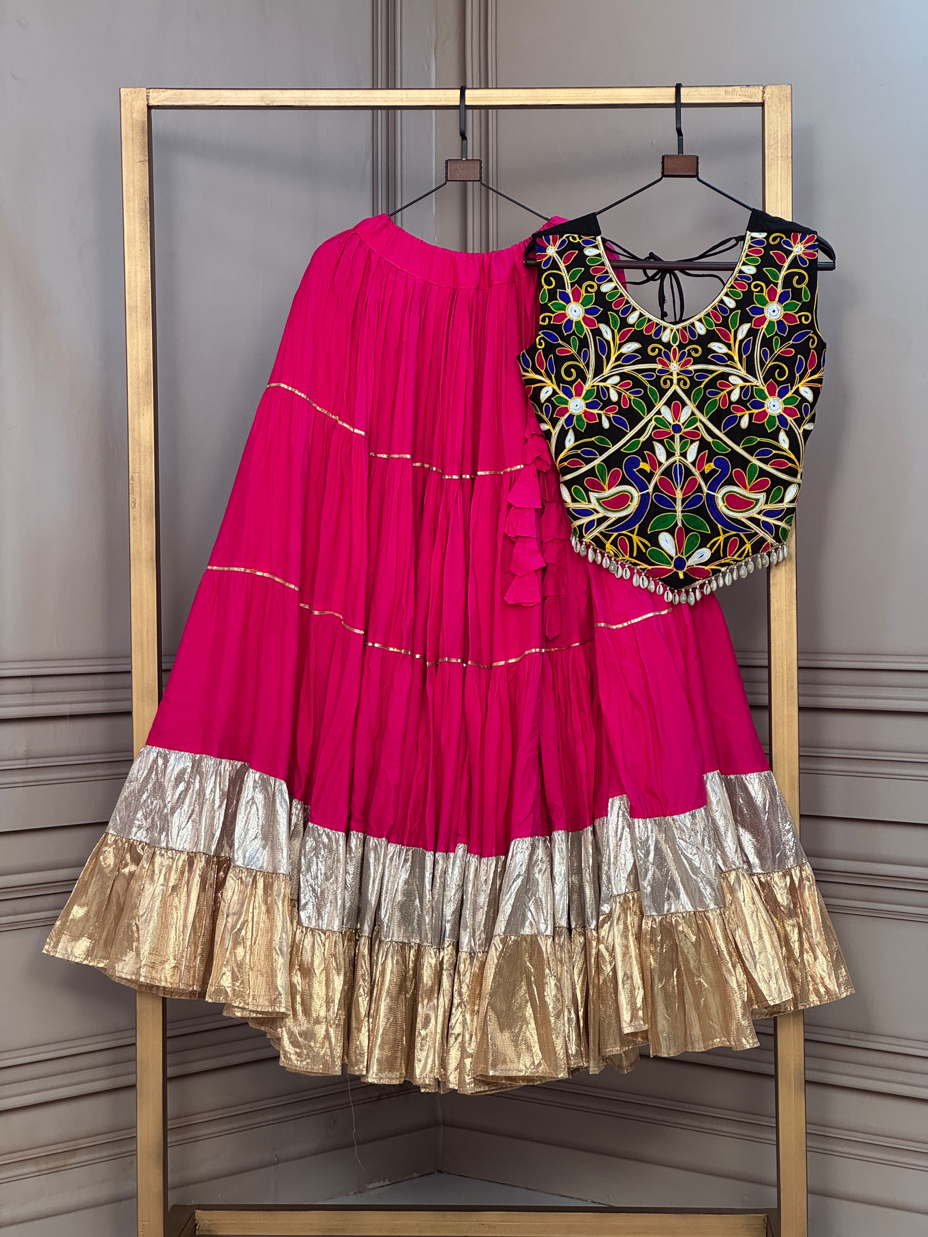 KA 5071 Black Rayon And Lampi Lehenga Choli - view 11