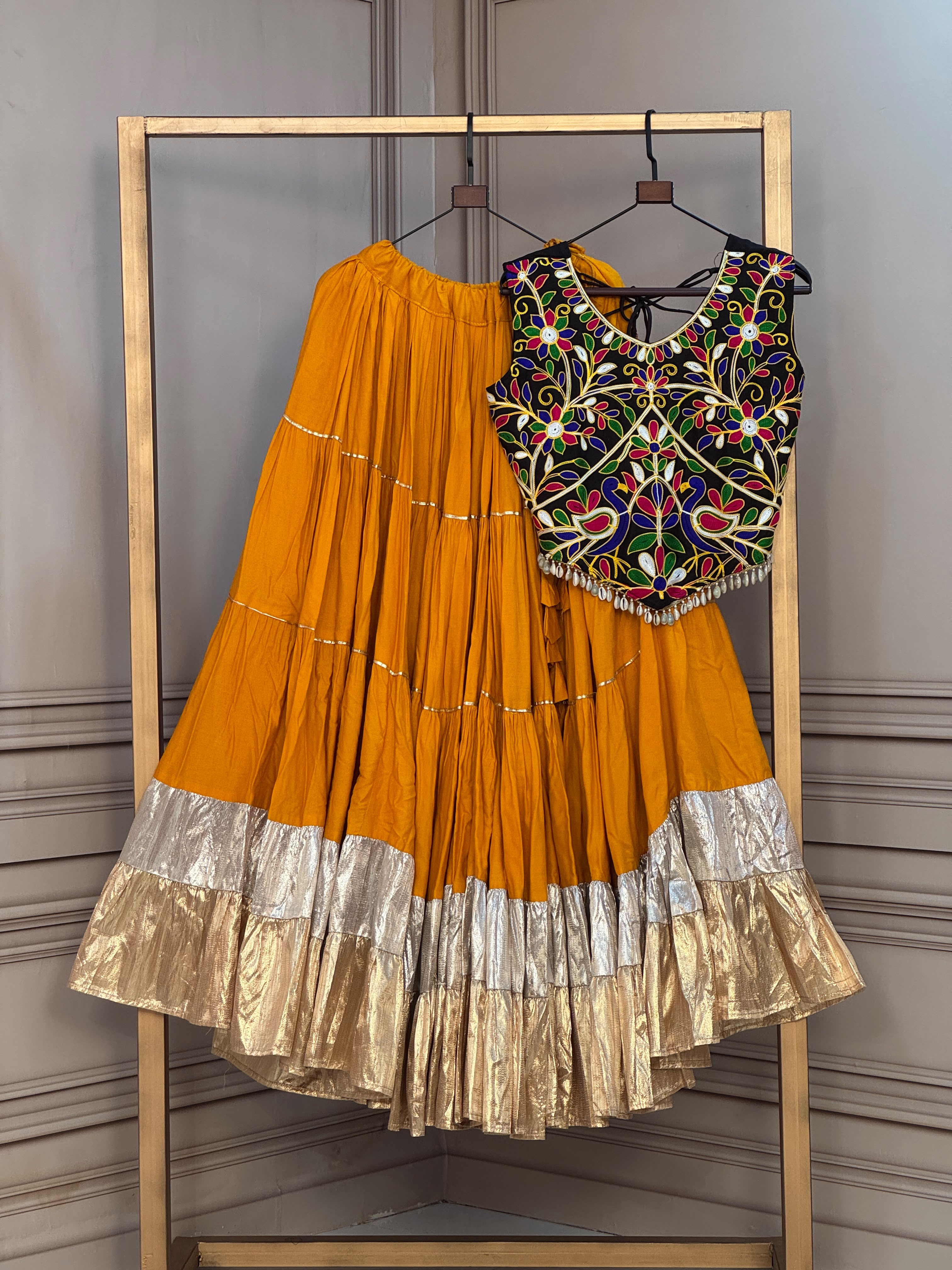 KA 5071 Black Rayon And Lampi Lehenga Choli - view 6