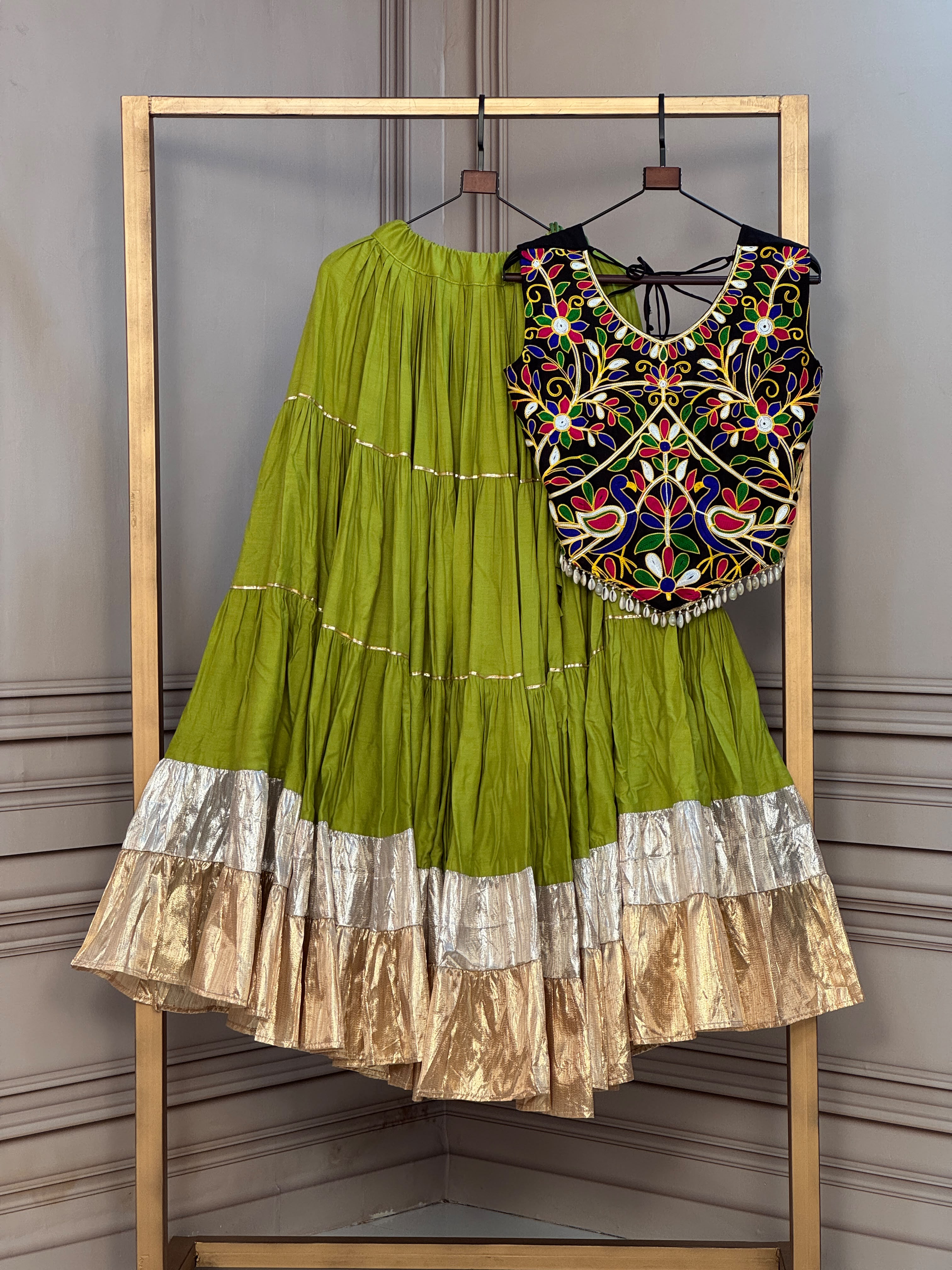KA 5071 Black Rayon And Lampi Lehenga Choli - view 9