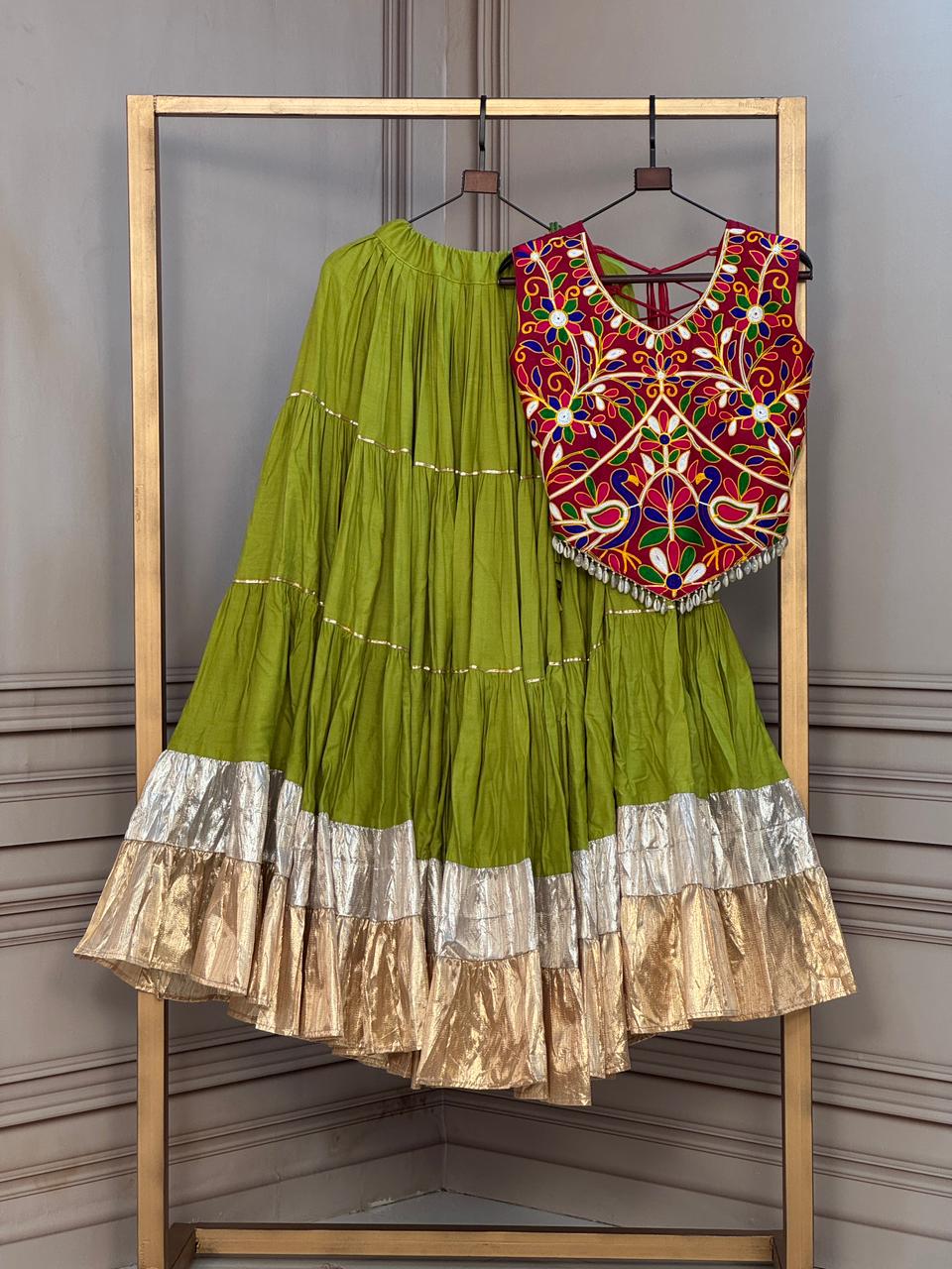 KA 5071 Maroon Rayon And Lampi Lehenga Choli - view 11