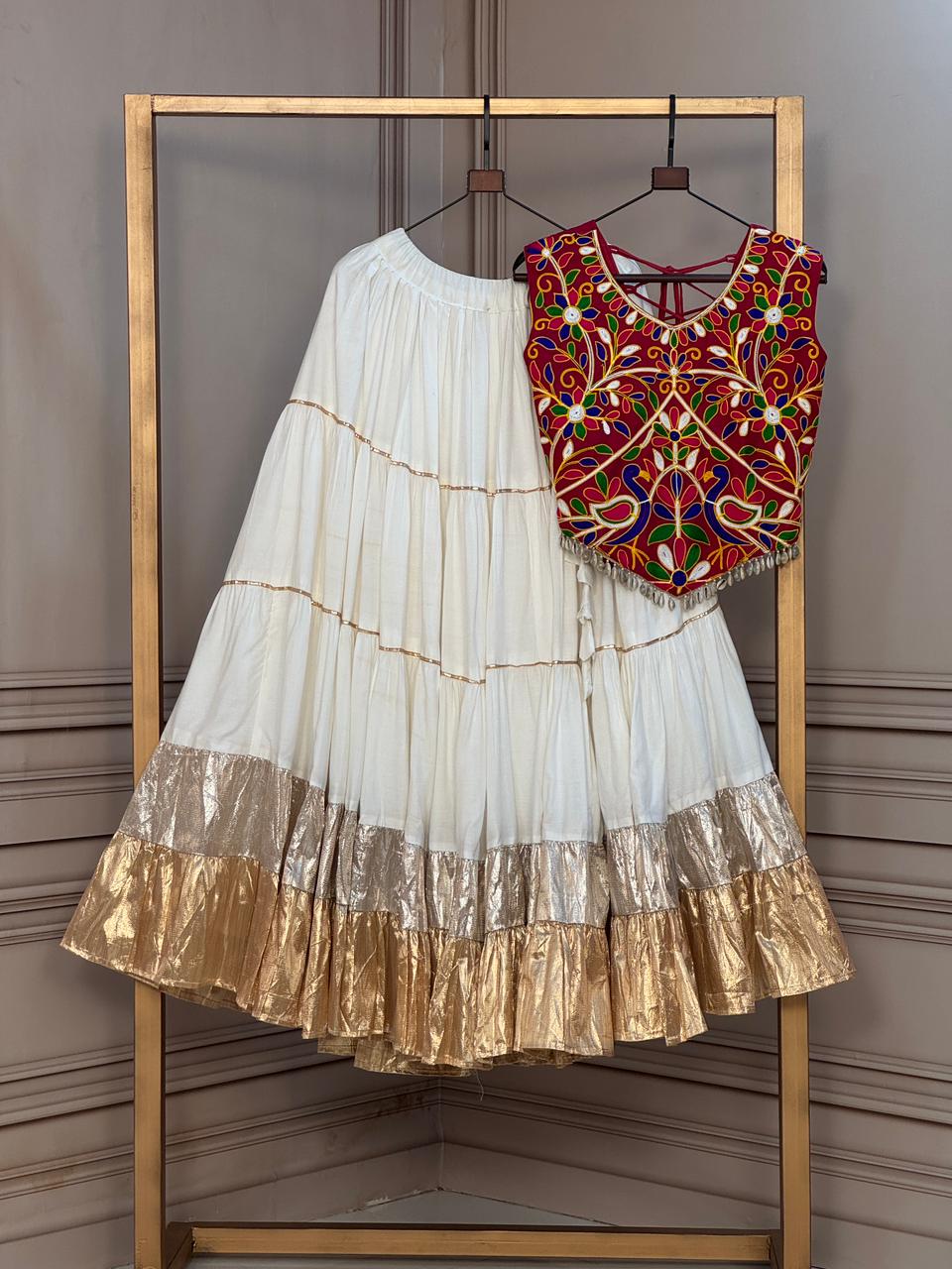 KA 5071 Maroon Rayon And Lampi Lehenga Choli - view 2
