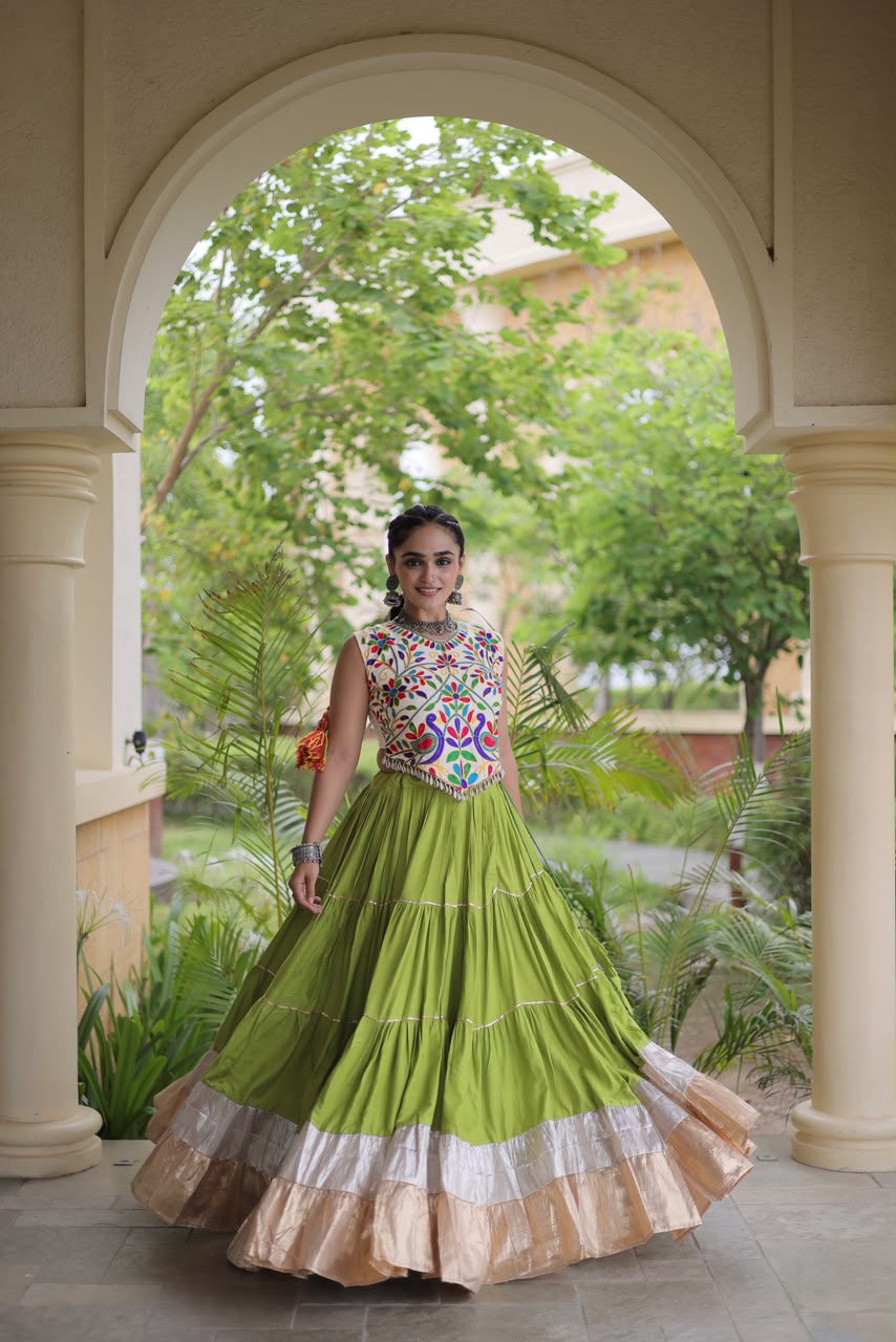 KA 5071 White Rayon And Lampi Lehenga Choli - view 12