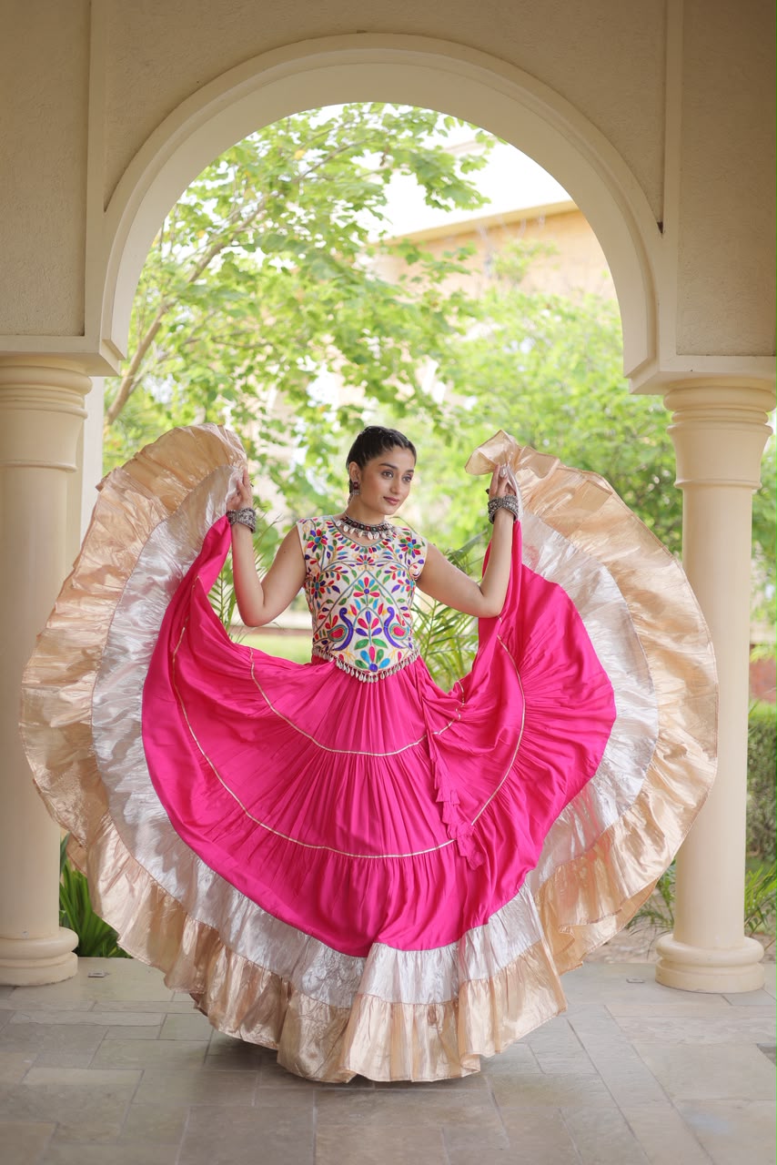 KA 5071 White Rayon And Lampi Lehenga Choli - view 13