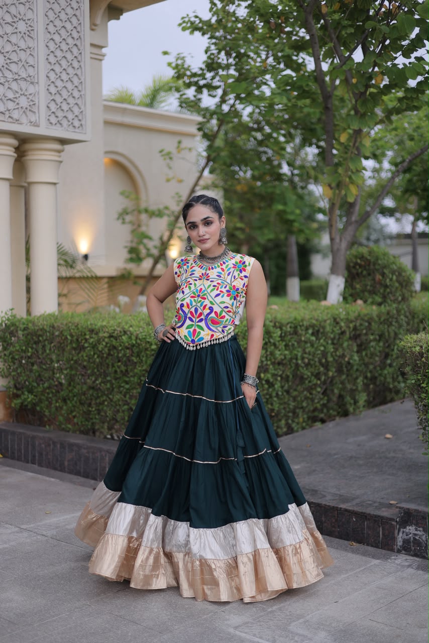 KA 5071 White Rayon And Lampi Lehenga Choli - view 3