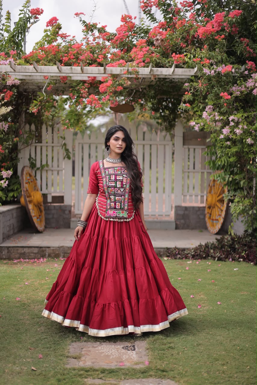KA 5078 Kora Cotton Lehenga Choli - view 2