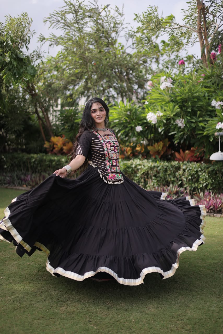 KA 5078 Kora Cotton Lehenga Choli - view 3