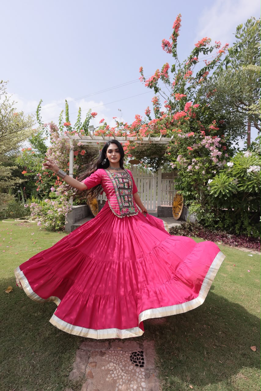KA 5078 Kora Cotton Lehenga Choli - view 4