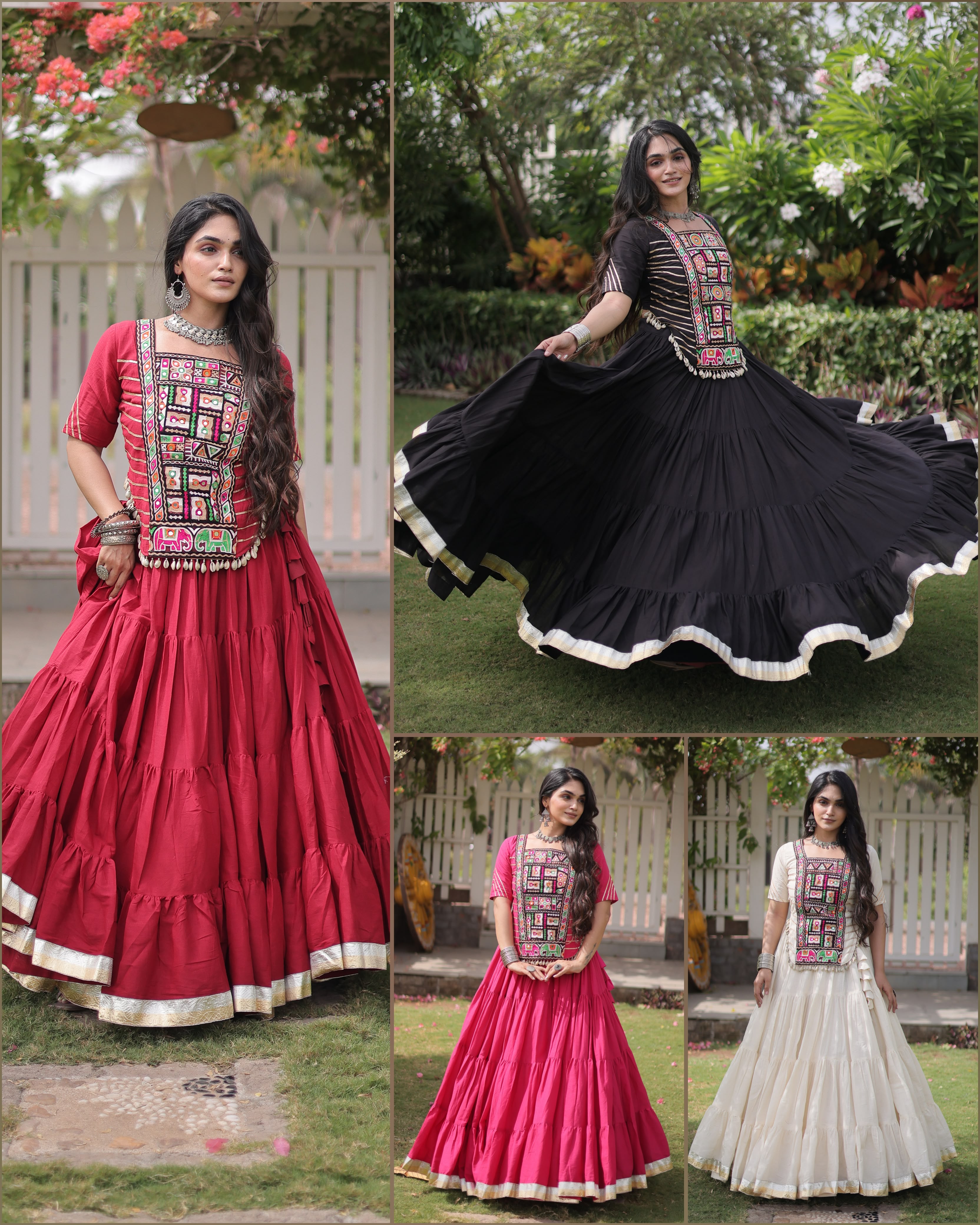 KA 5078 Kora Cotton Lehenga Choli - view 6