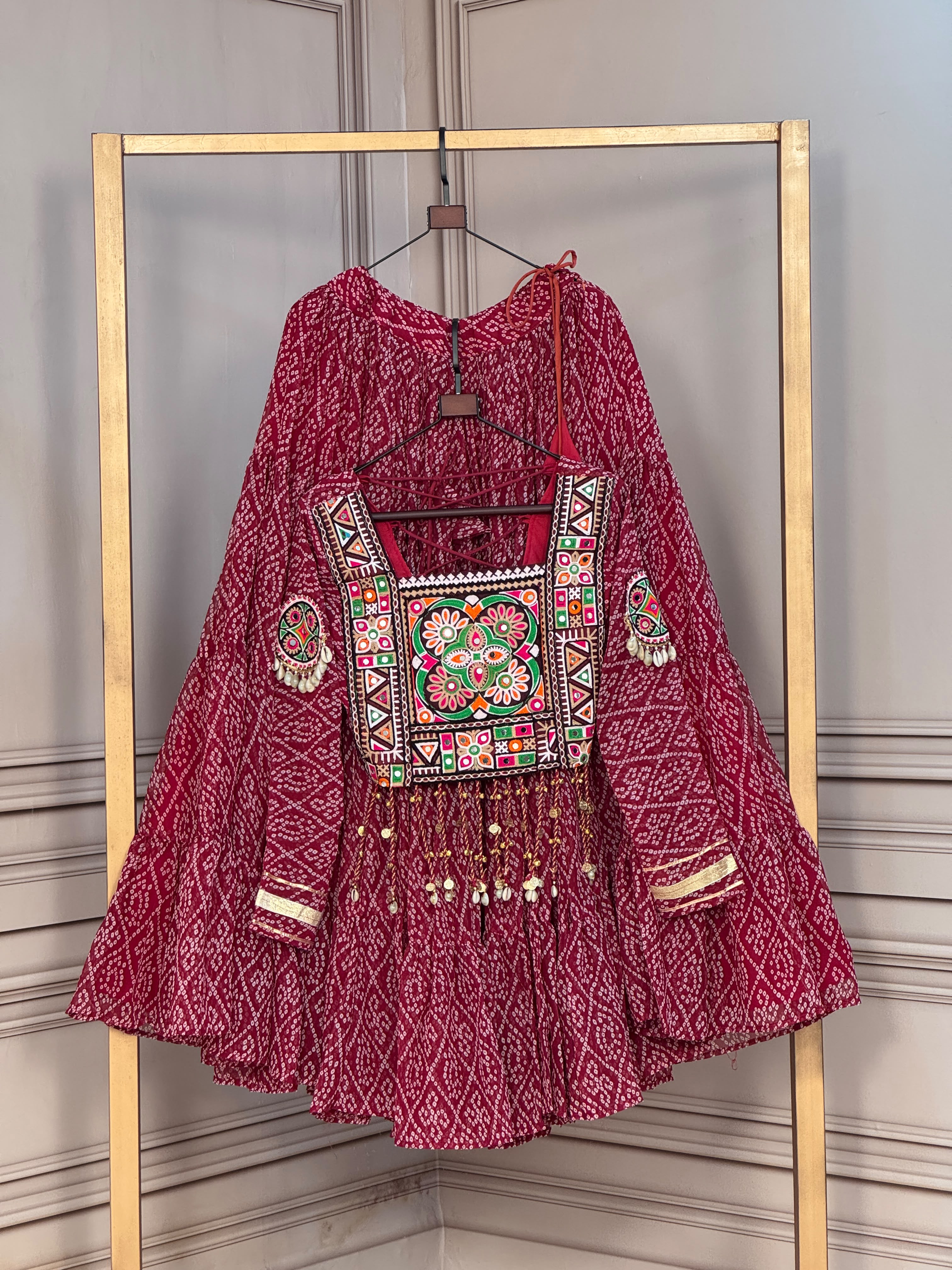 KA 5080 Bandhni Lehenga Choli - view 2