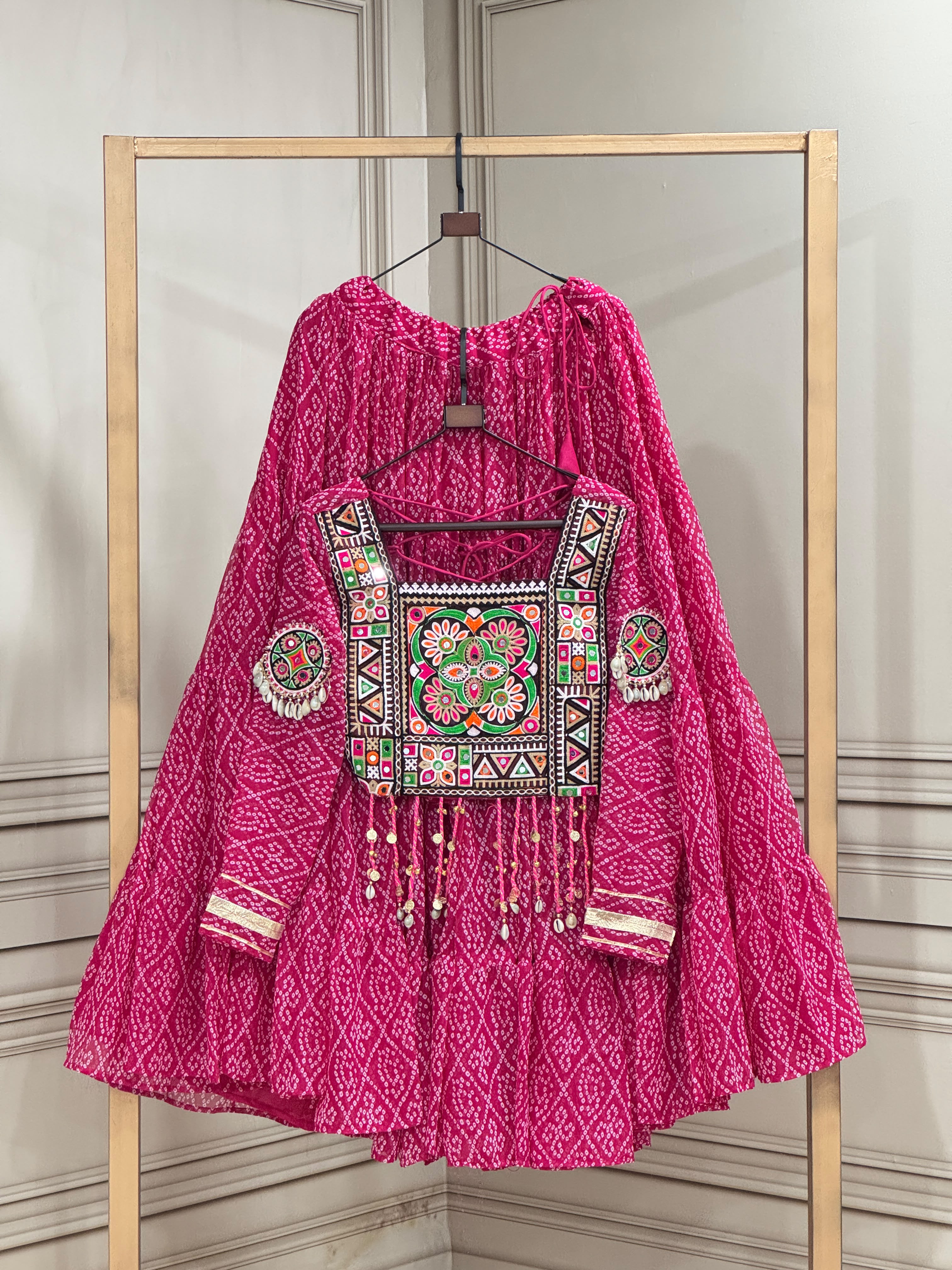 KA 5080 Bandhni Lehenga Choli - view 3