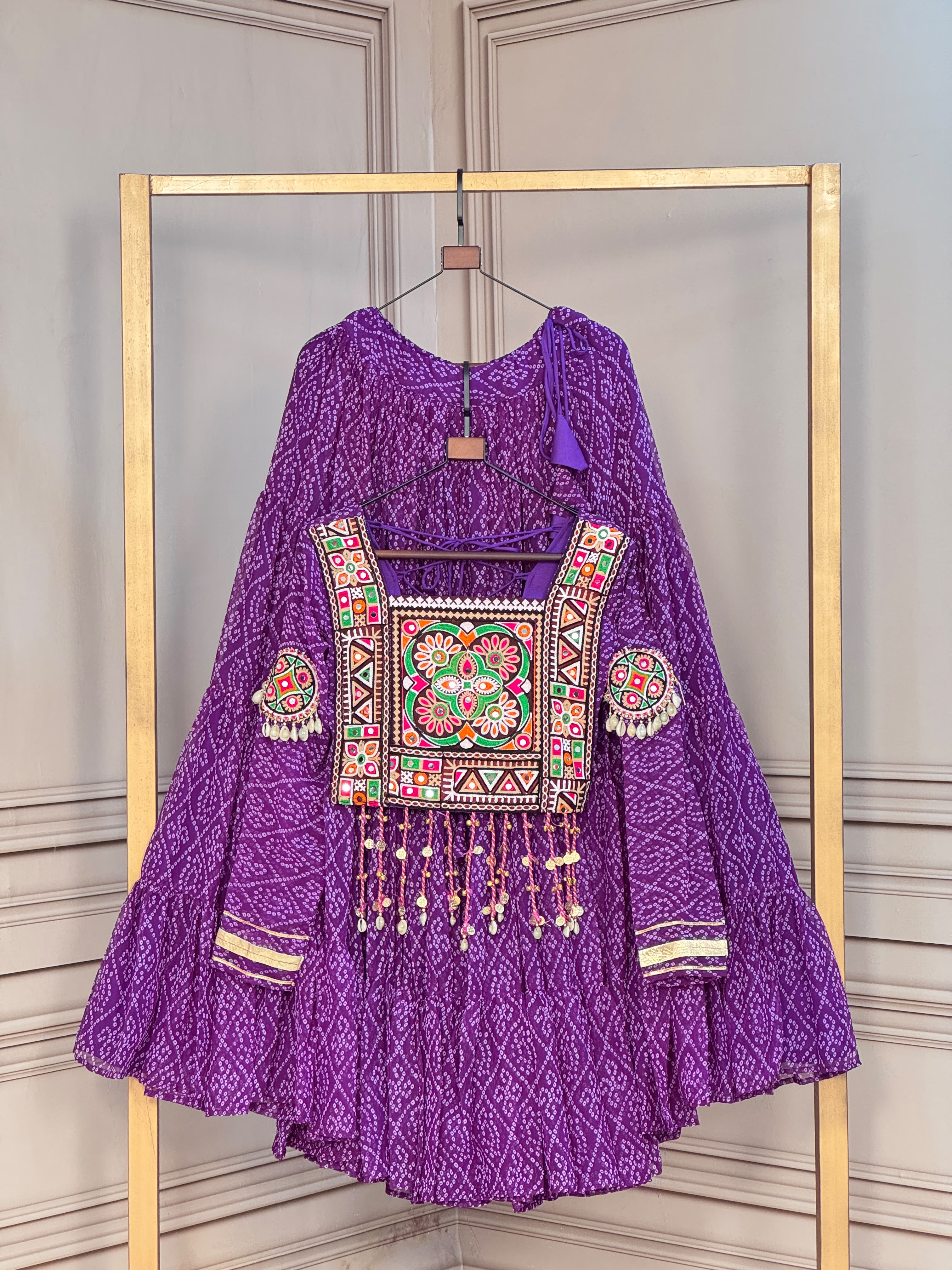 KA 5080 Bandhni Lehenga Choli - view 4