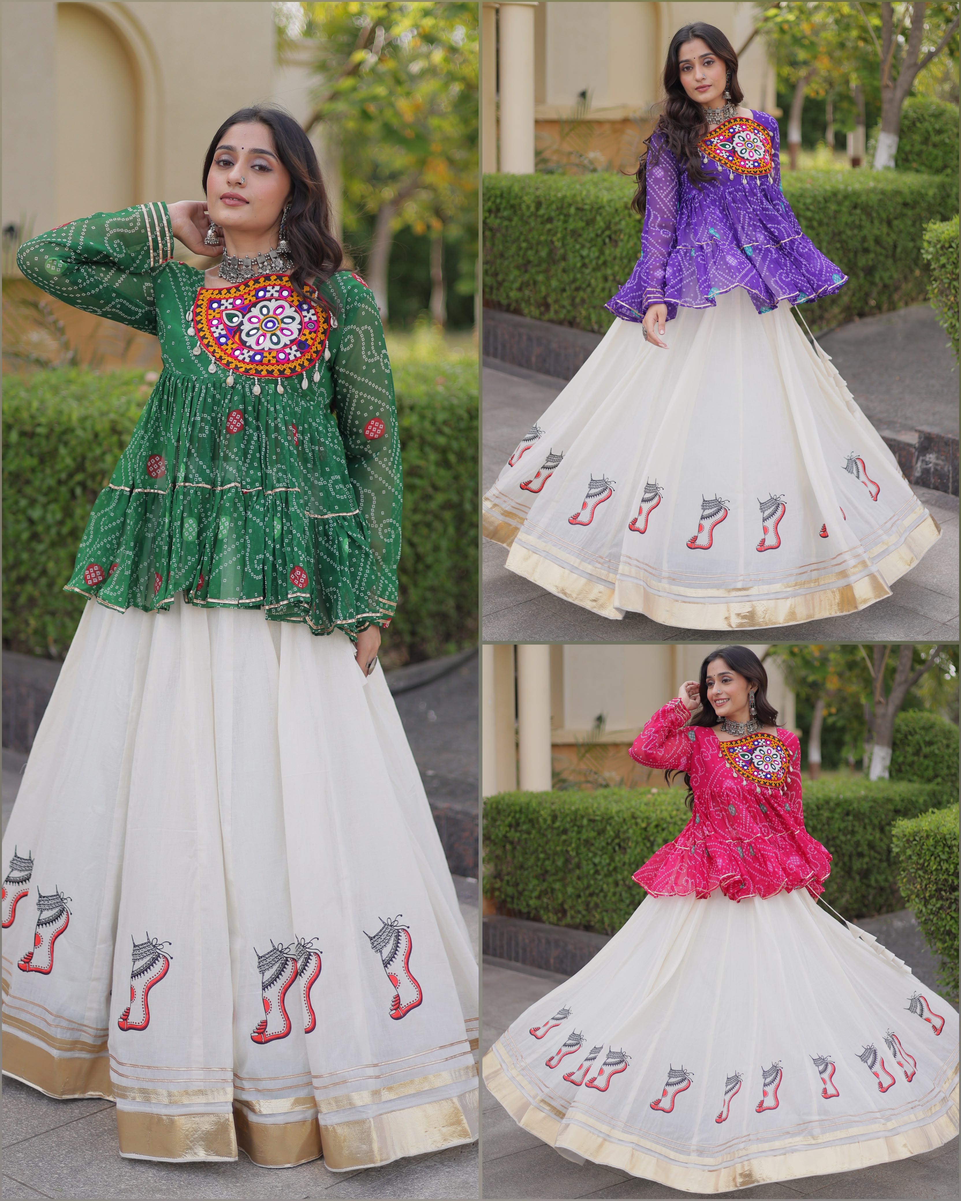 KA 5084 Kora Cotton Lehenga Choli - view 5