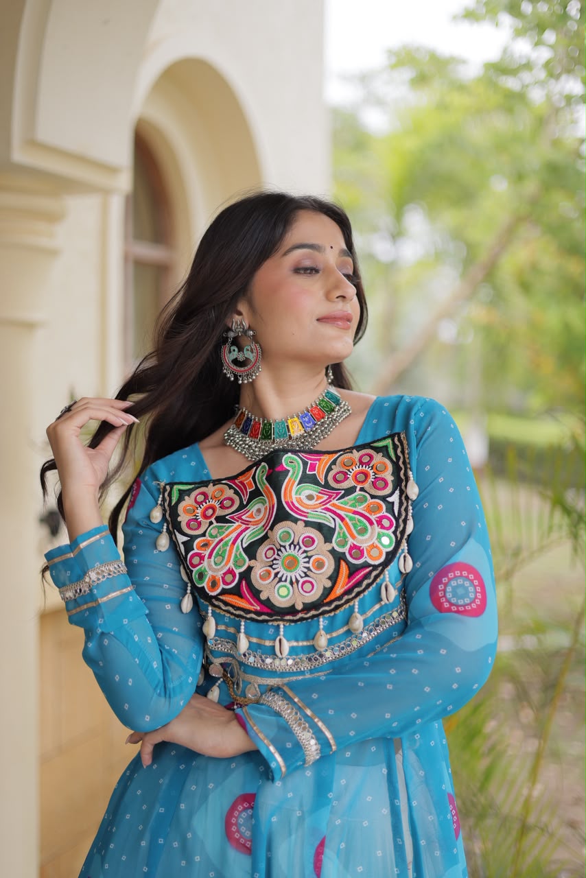 KA 5085 Bandhani Lehenga Choli