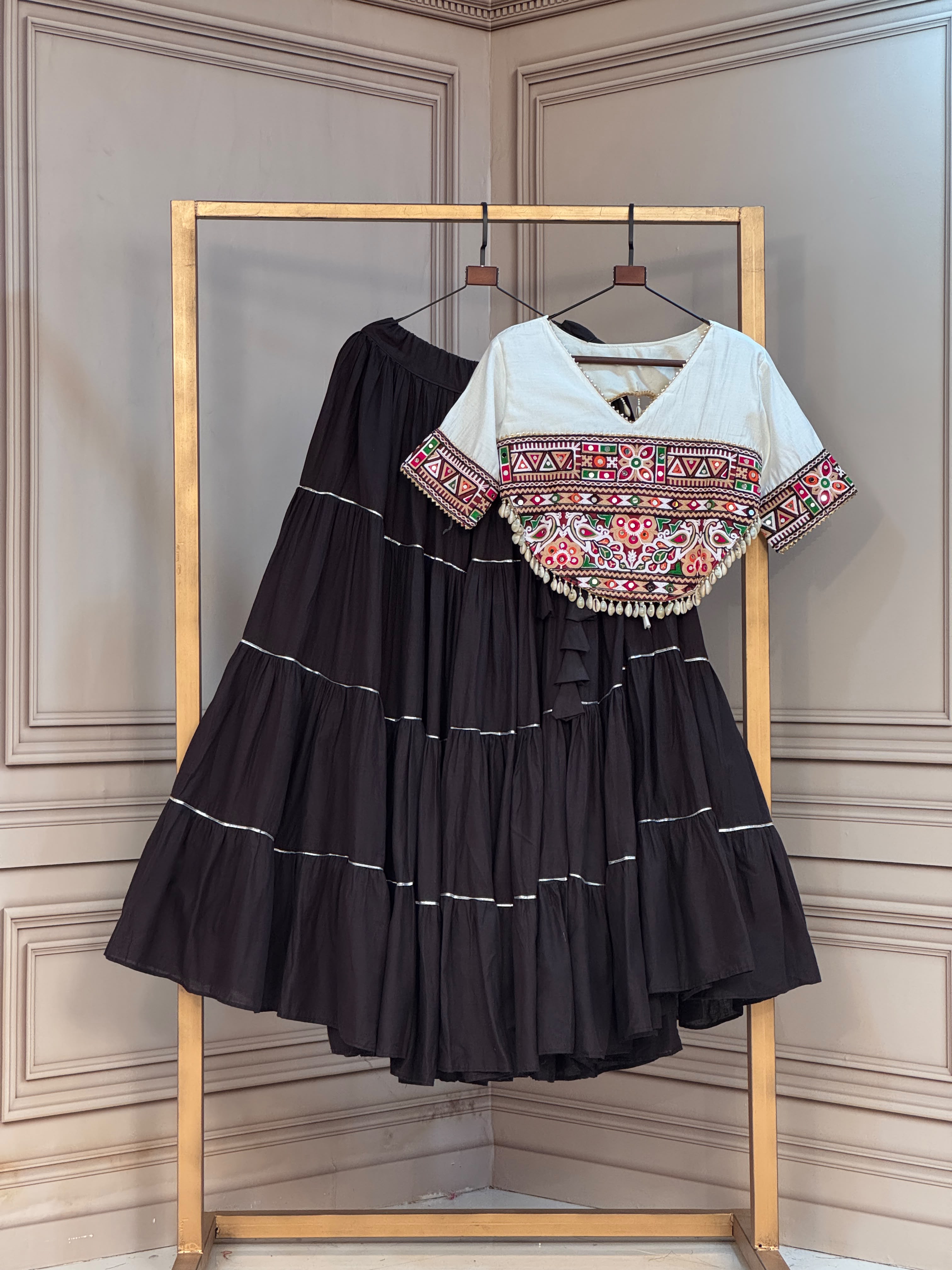 KA 5086 Kora Cotton Lehenga Choli - view 2