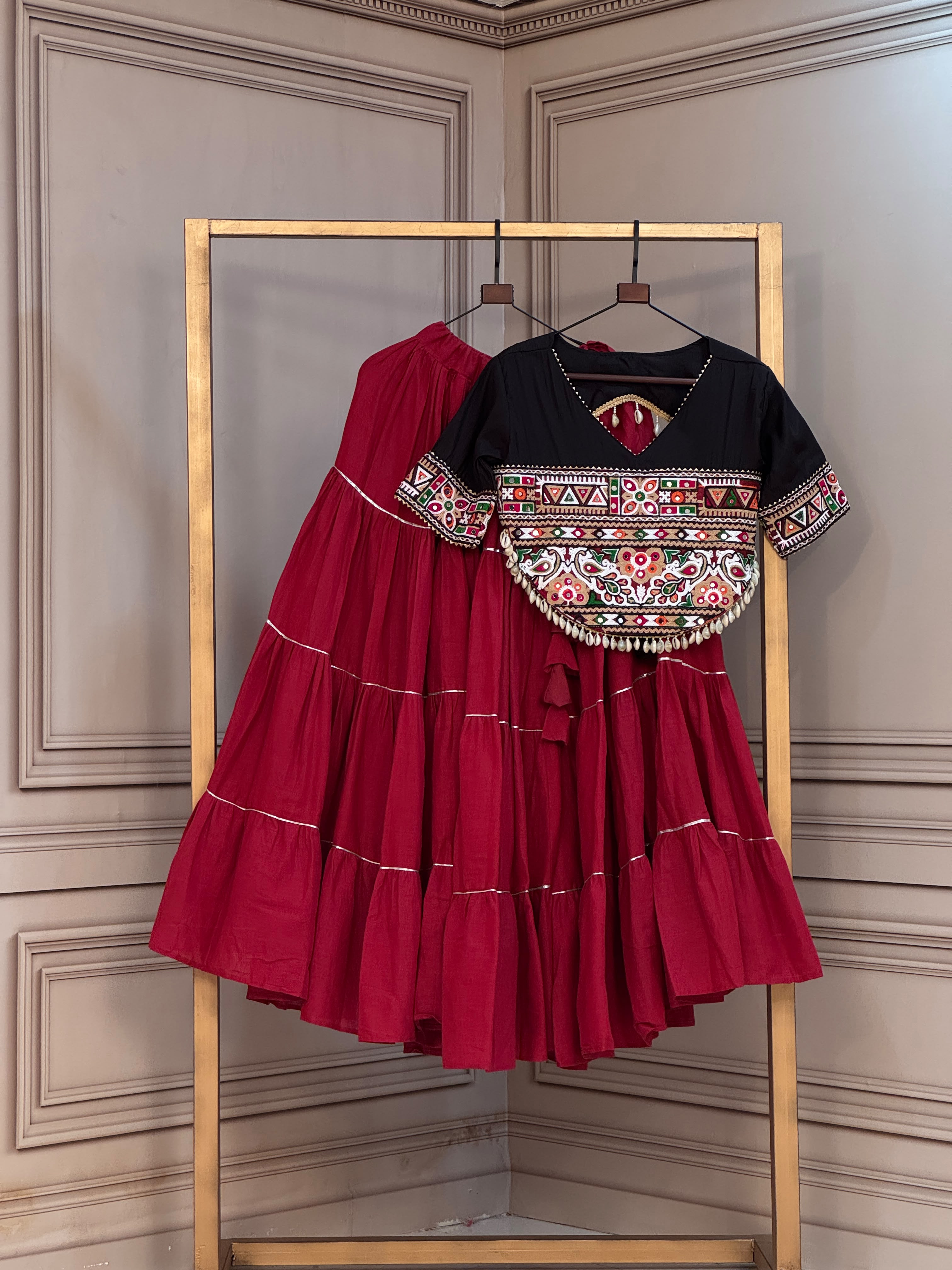 KA 5086 Kora Cotton Lehenga Choli - view 3