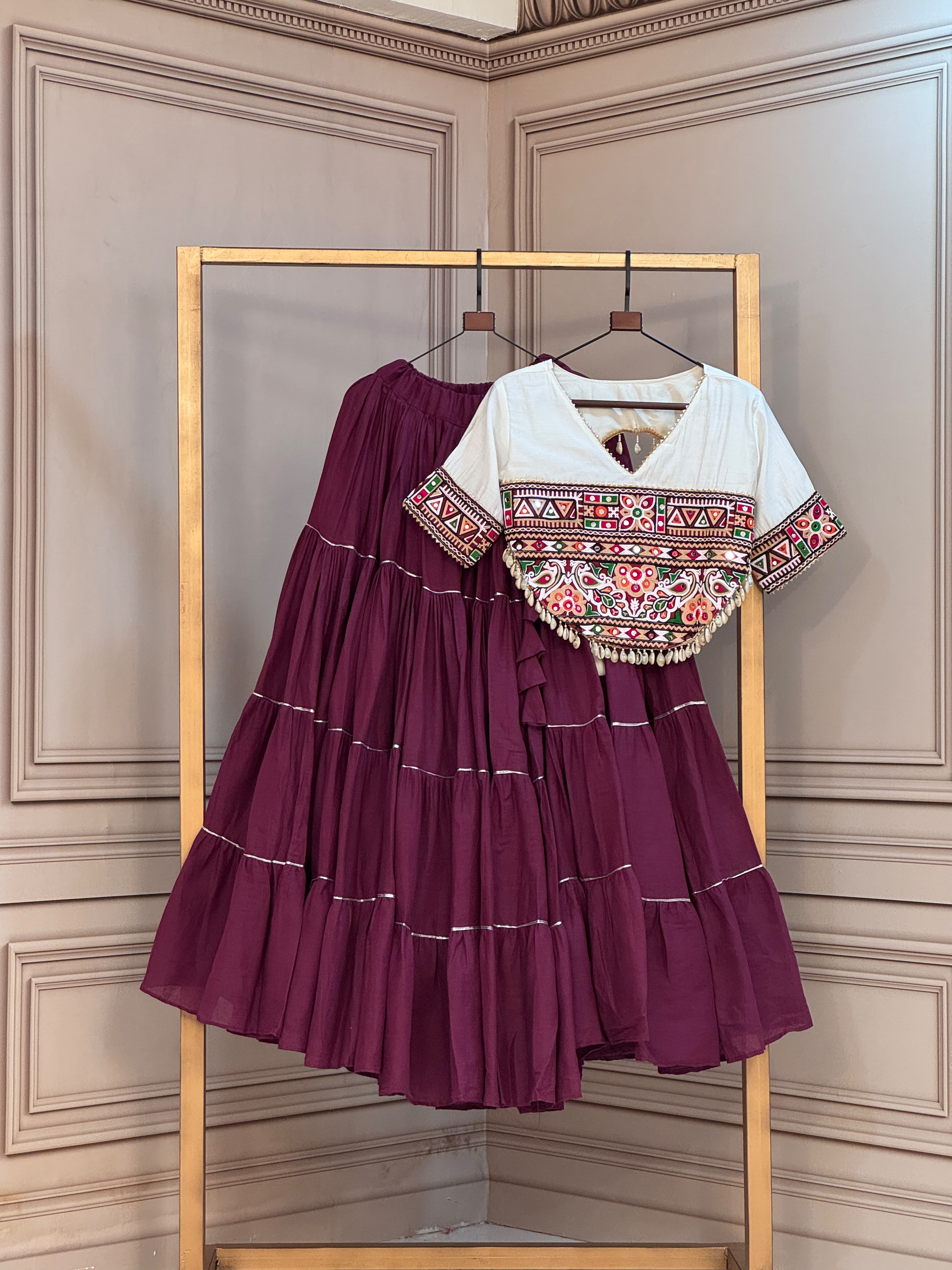 KA 5086 Kora Cotton Lehenga Choli - view 6