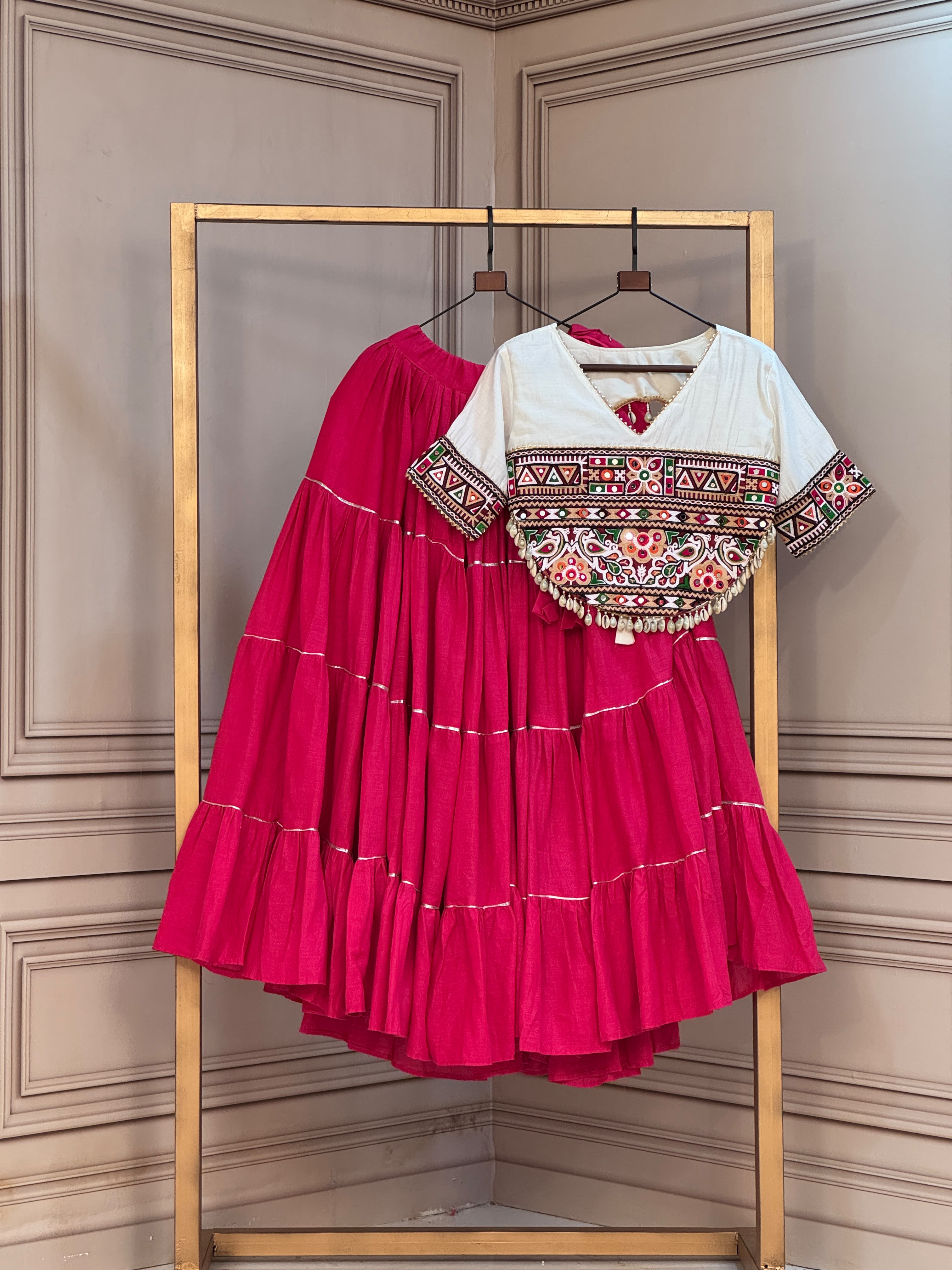 KA 5086 Kora Cotton Lehenga Choli - view 7