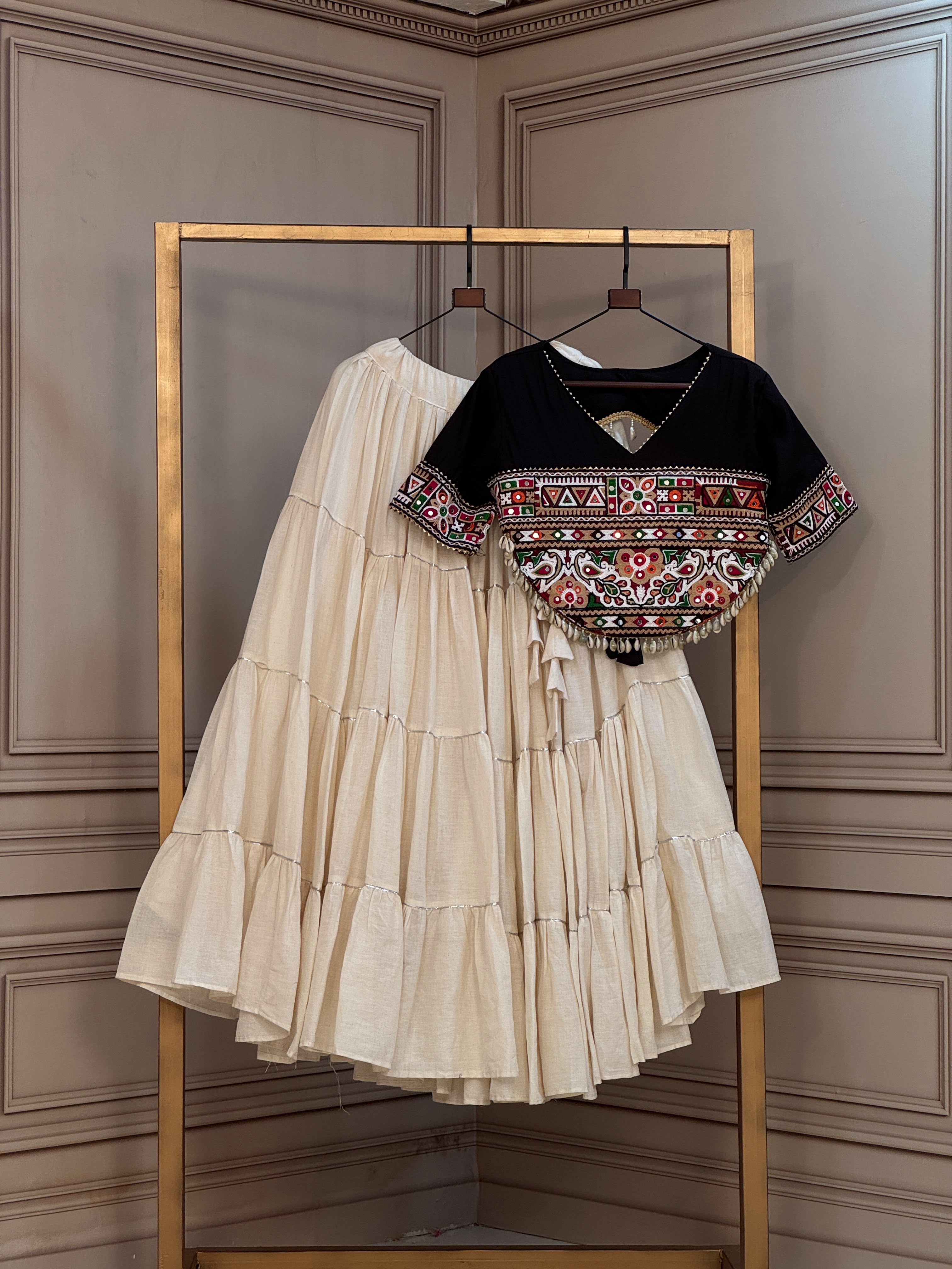 KA 5086 Kora Cotton Lehenga Choli - view 8