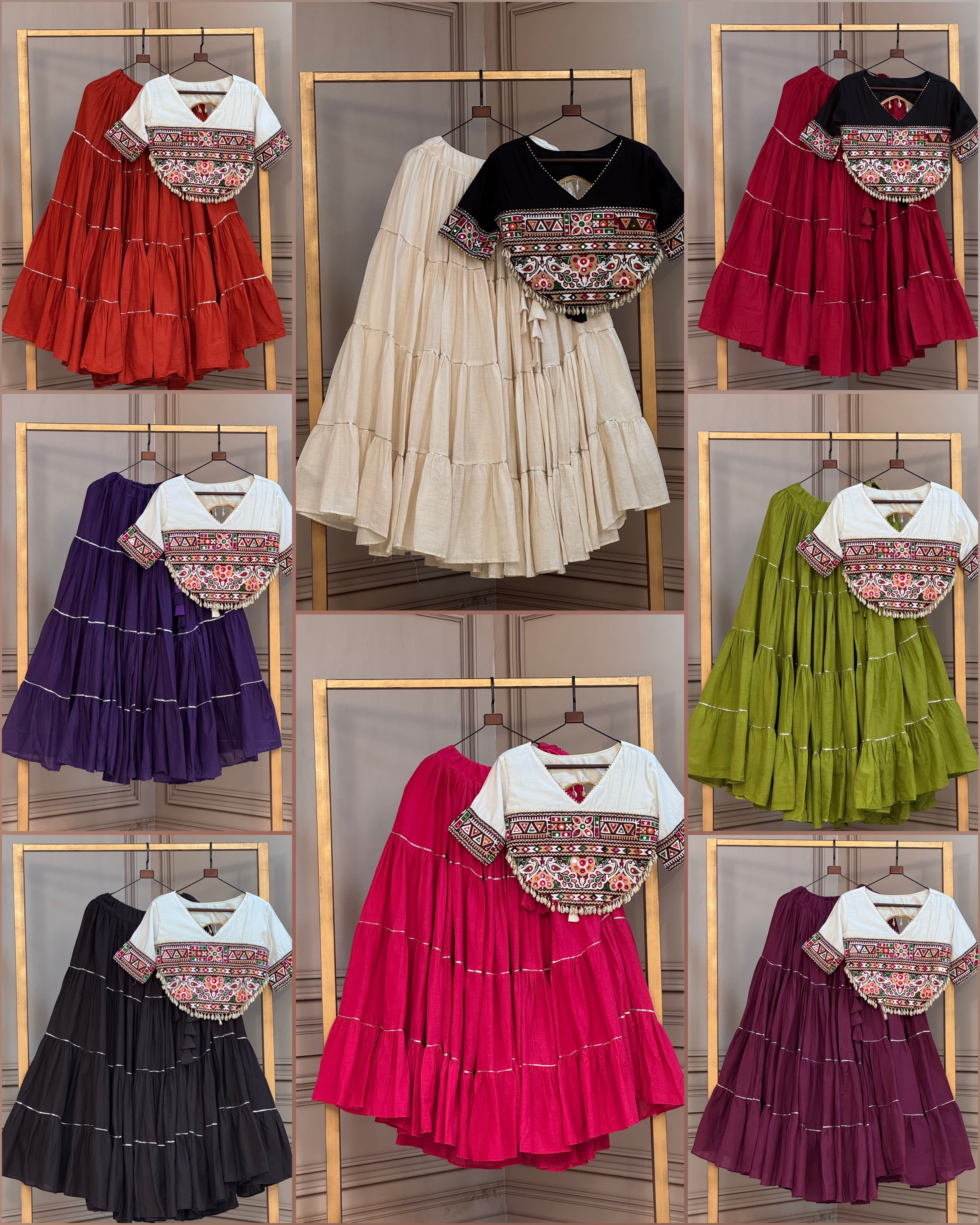 KA 5086 Kora Cotton Lehenga Choli - view 9