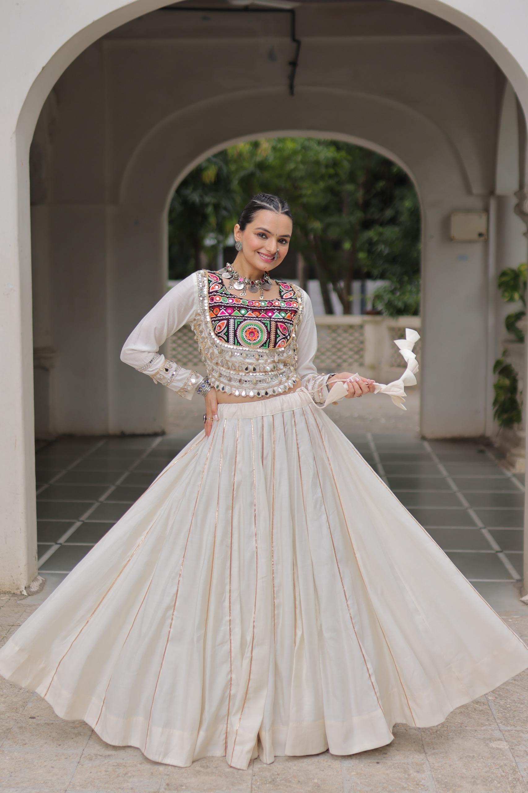 LW 7145 Maroon Roman Fabric Lehenga Choli - view 2