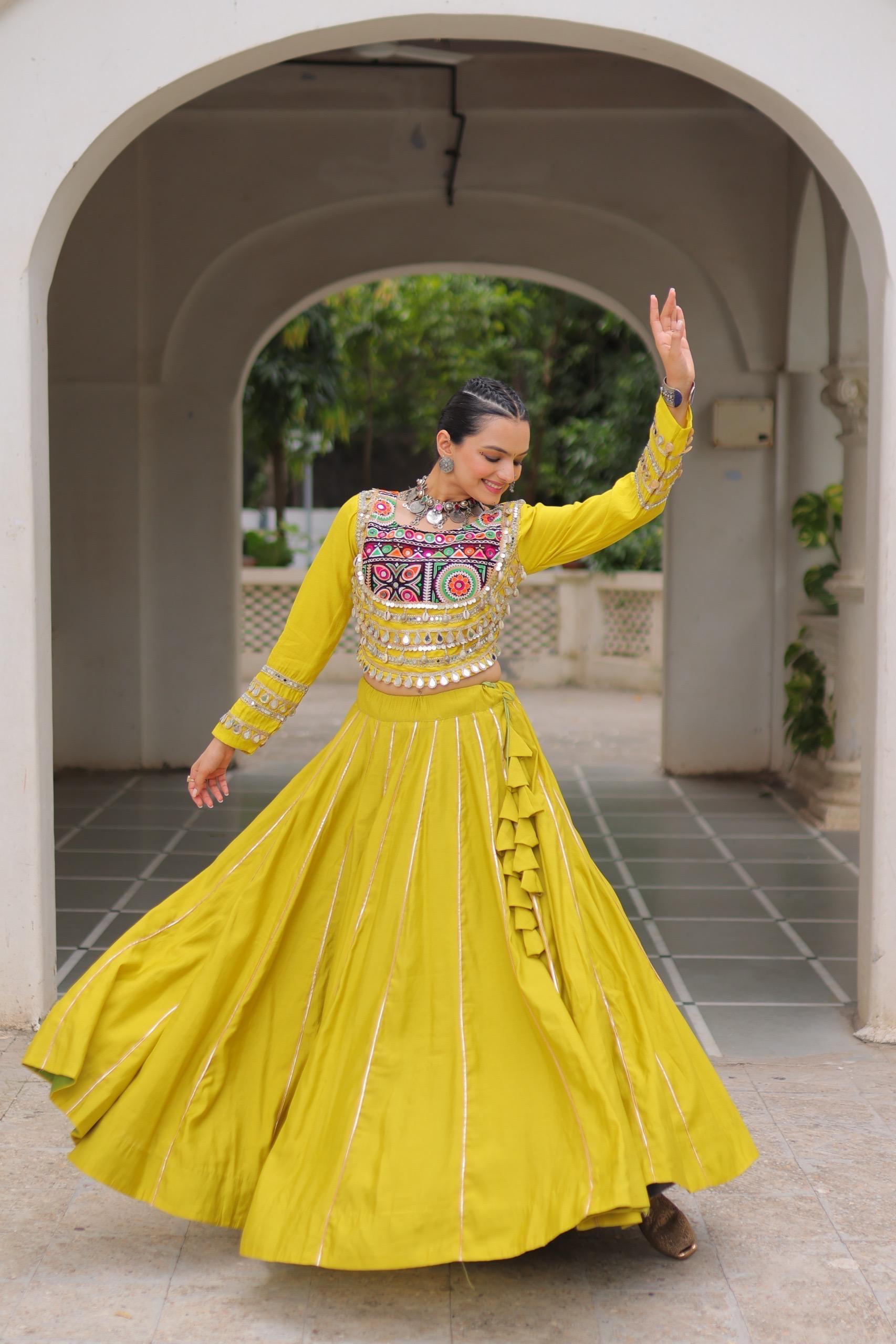 LW 7145 Maroon Roman Fabric Lehenga Choli - view 4