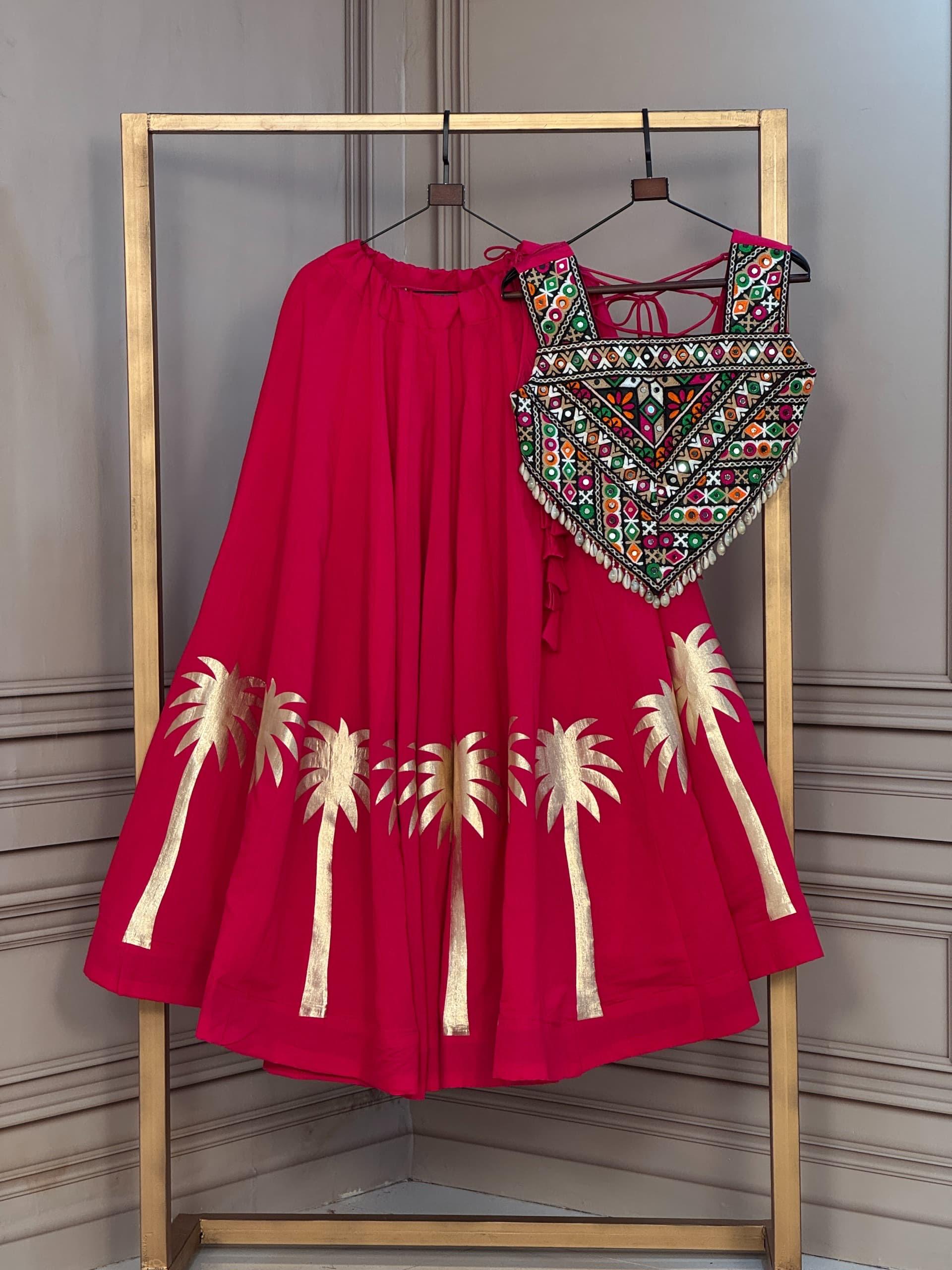 LW 7171 Maroon Full Stitched Lehenga Choli - view 2