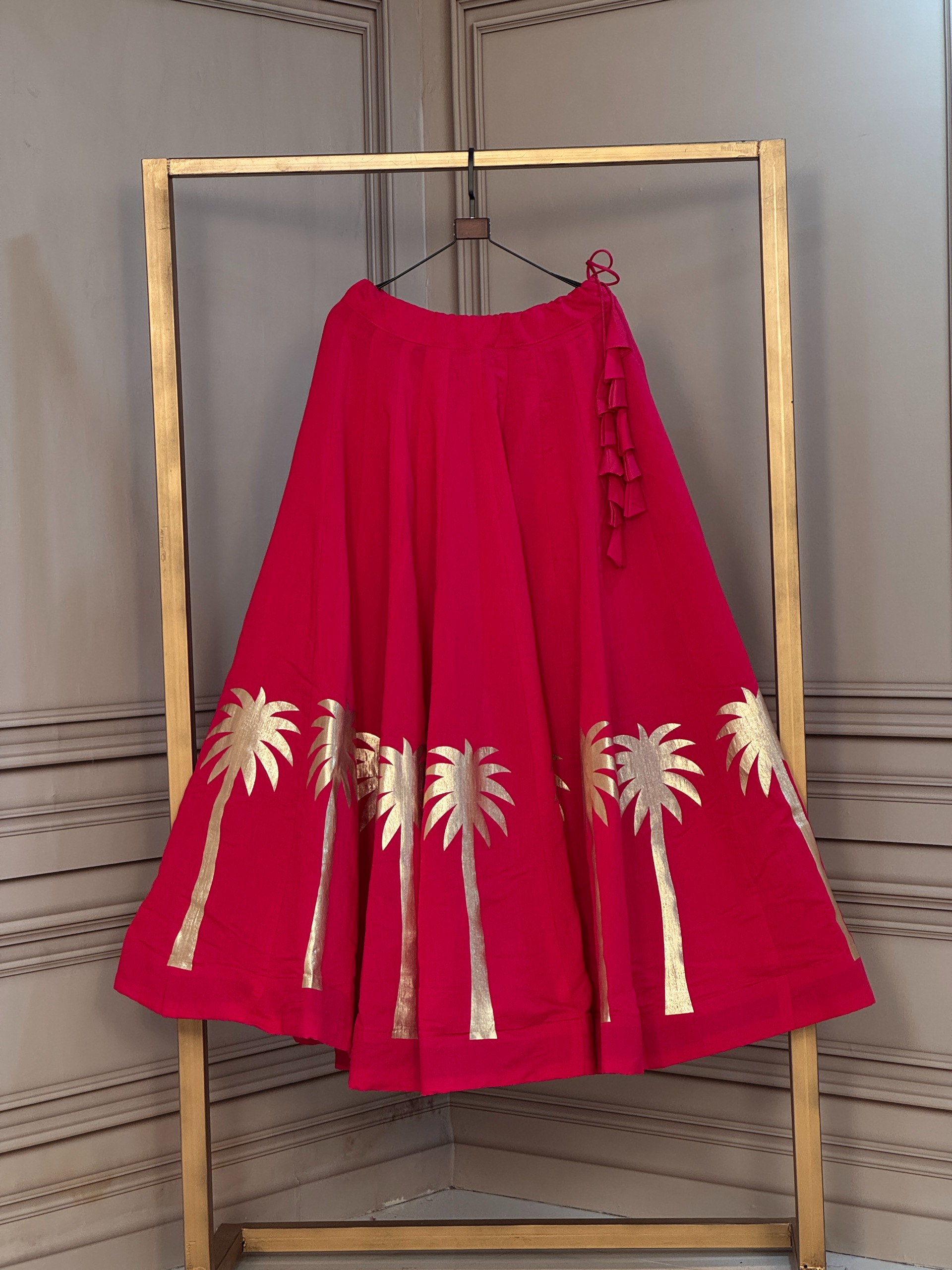 LW 7171 Maroon Roman Lehenga Choli - view 3