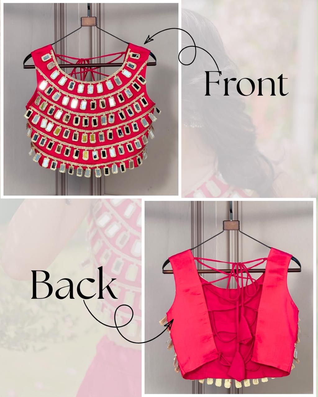 LW 7173 Maroon Roman Silk Blouse - view 6