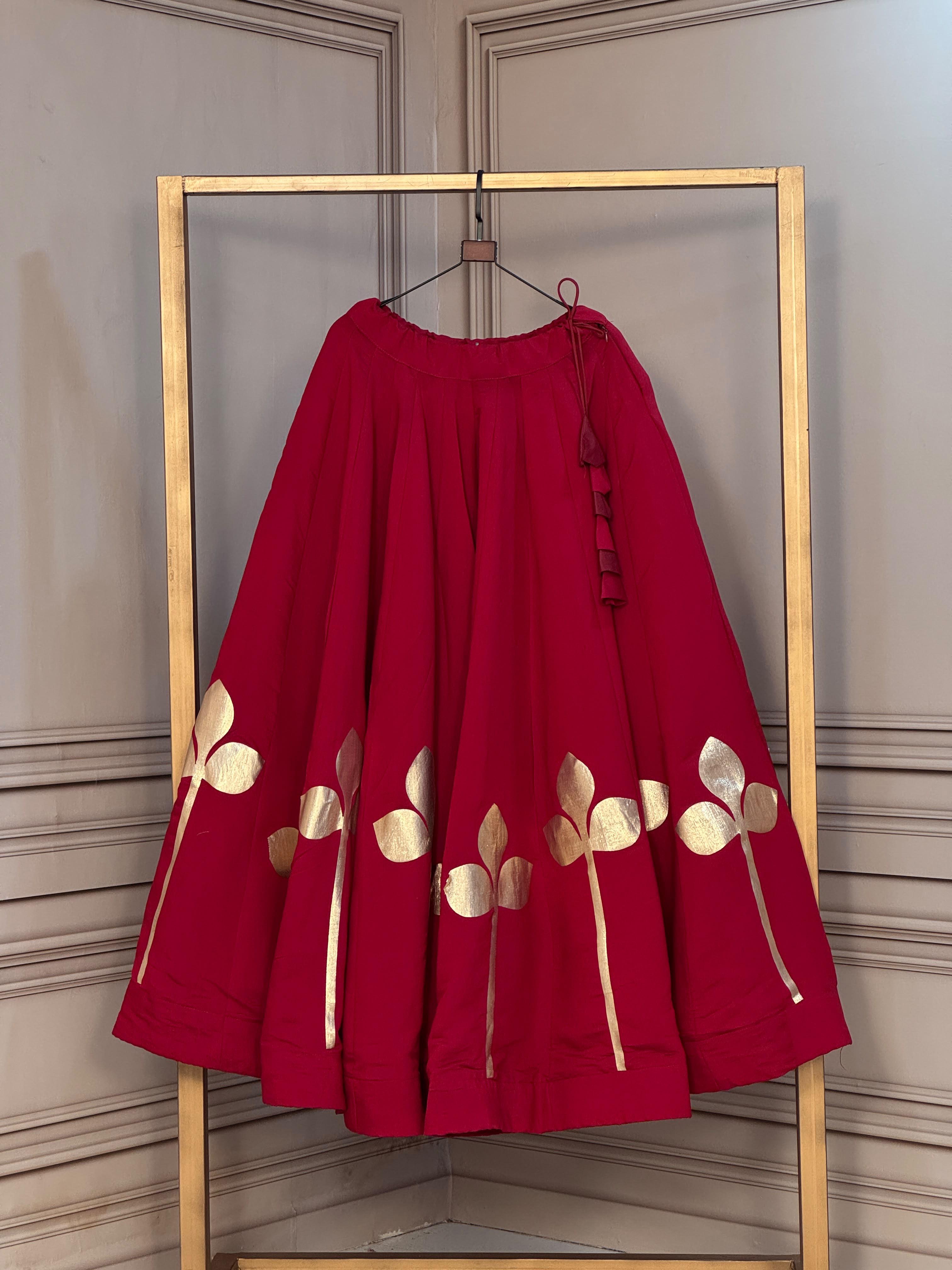 LW 7174 Maroon Roman Silk Design - view 2