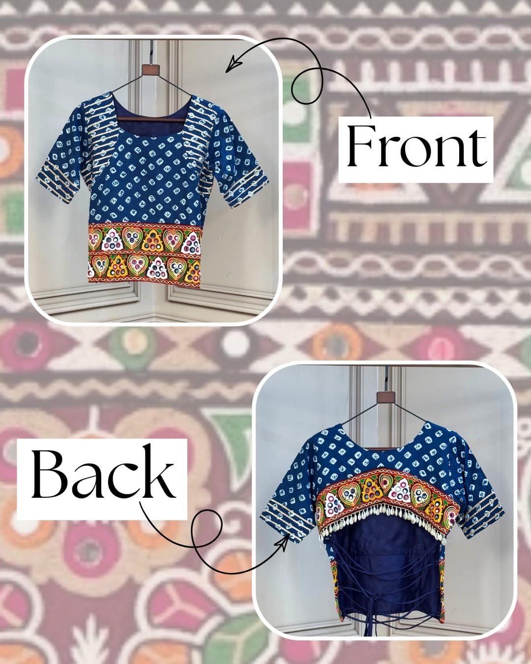 LW 7180 Cotton Bandhej Blouse - view 2