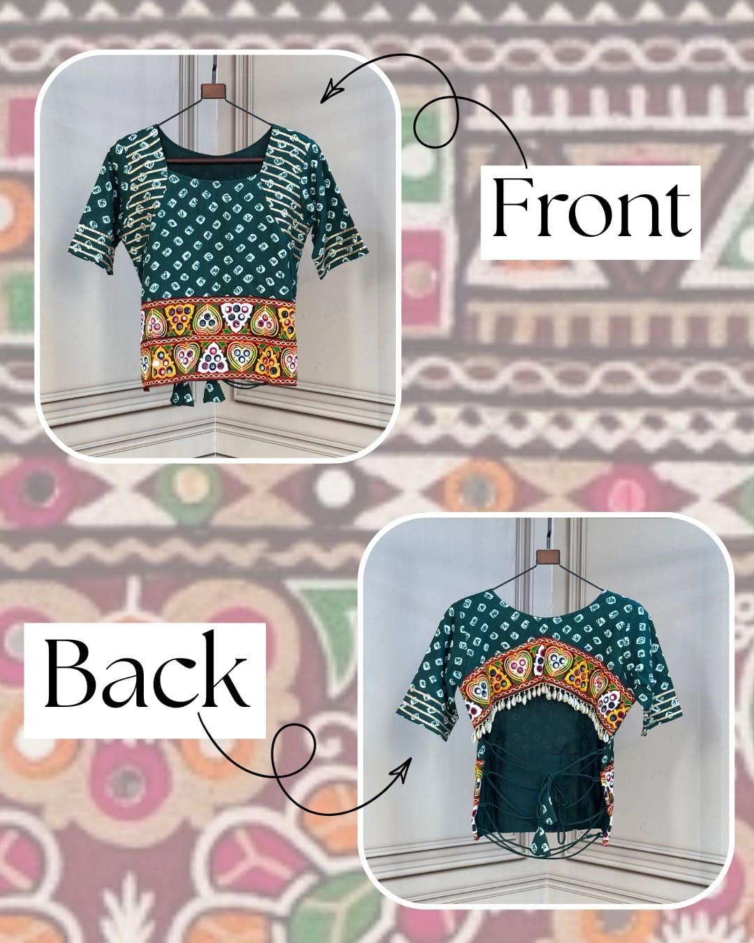 LW 7180 Cotton Bandhej Blouse - view 4