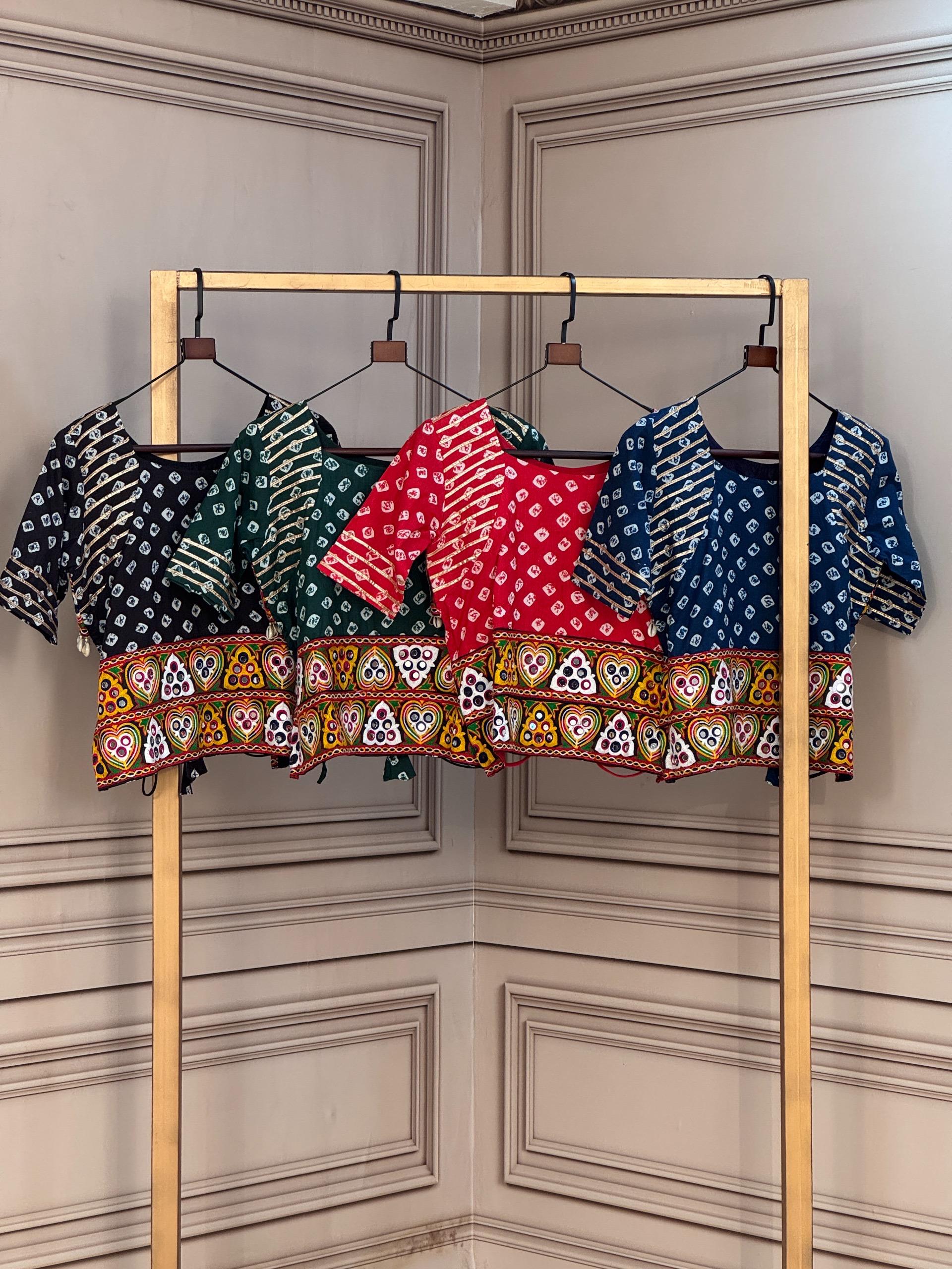 LW 7180 Cotton Bandhej Blouse - view 5