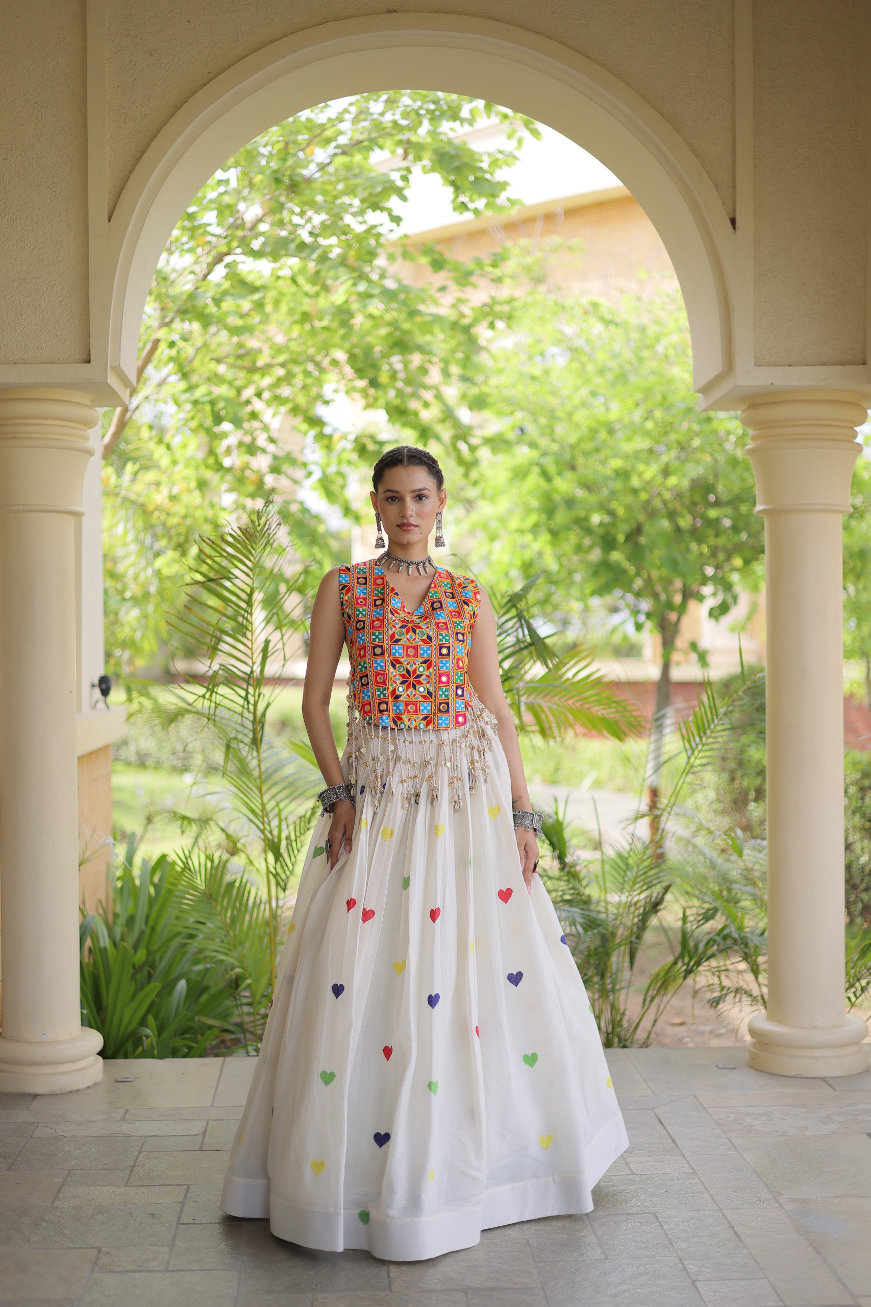 LW 7181 Wine Cora Cotton Lehenga Choli - view 4
