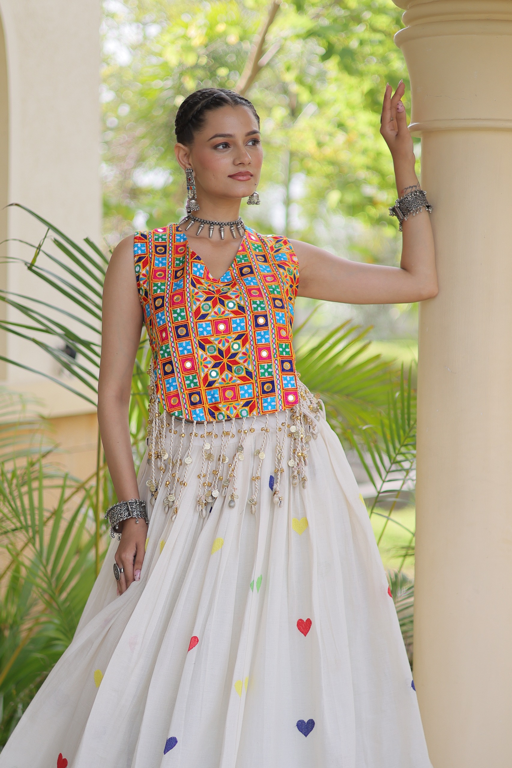 LW 7181 Wine Cora Cotton Lehenga Choli - view 8