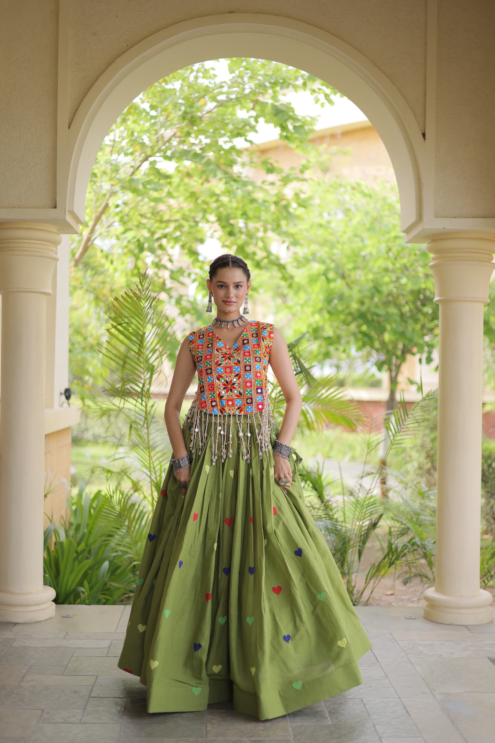 LW 7181 Wine Cora Cotton Lehenga Choli - view 9