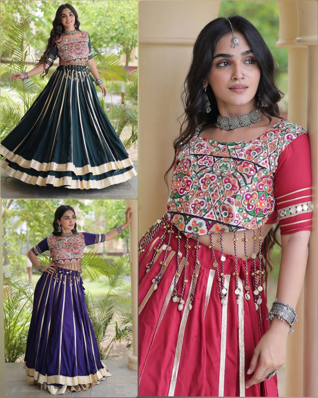 LW 7184 Maroon 14 Kg Reyon Lehenga Choli - view 5