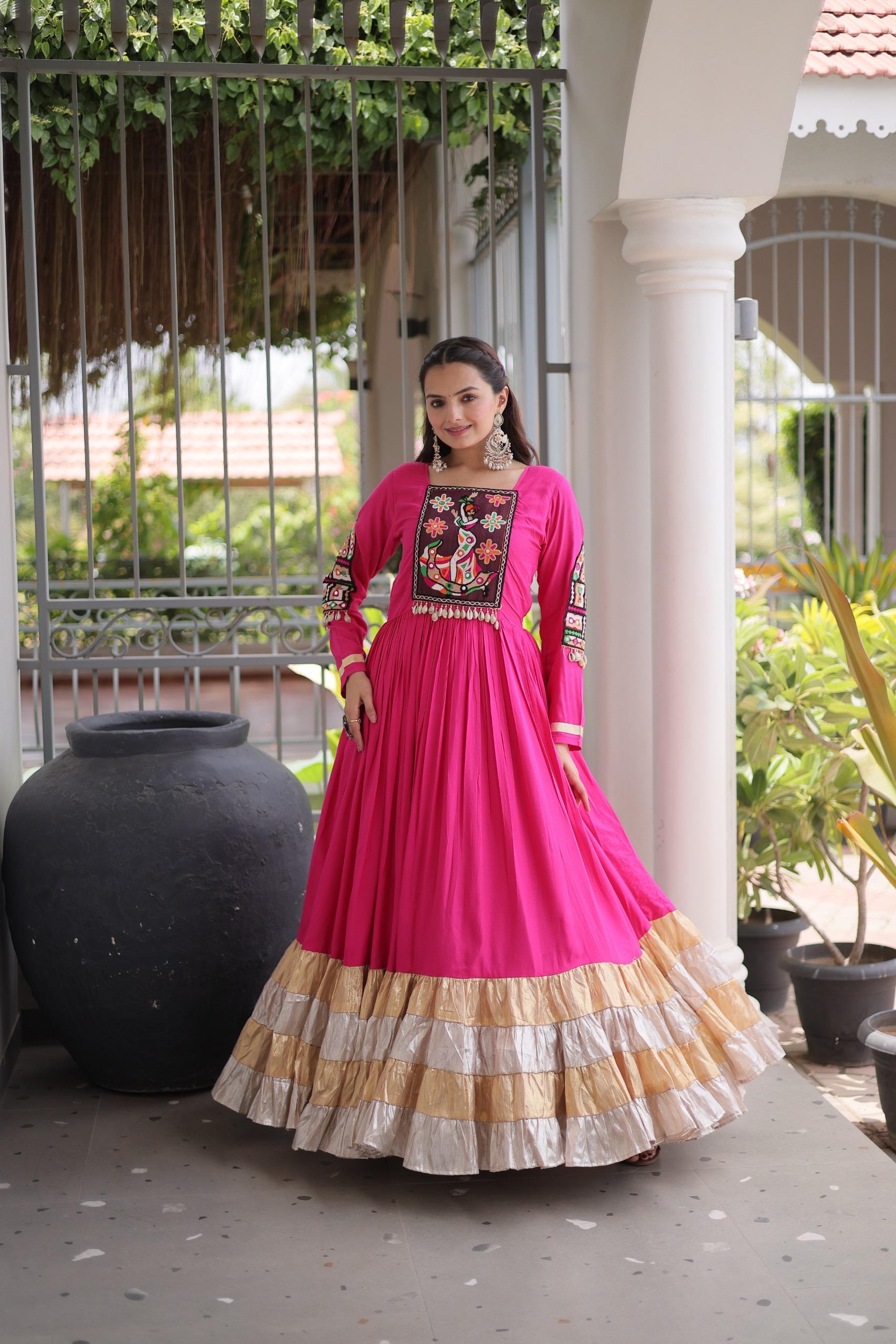 LW 9345 Pink 14 Kg Reyon Gown - view 2