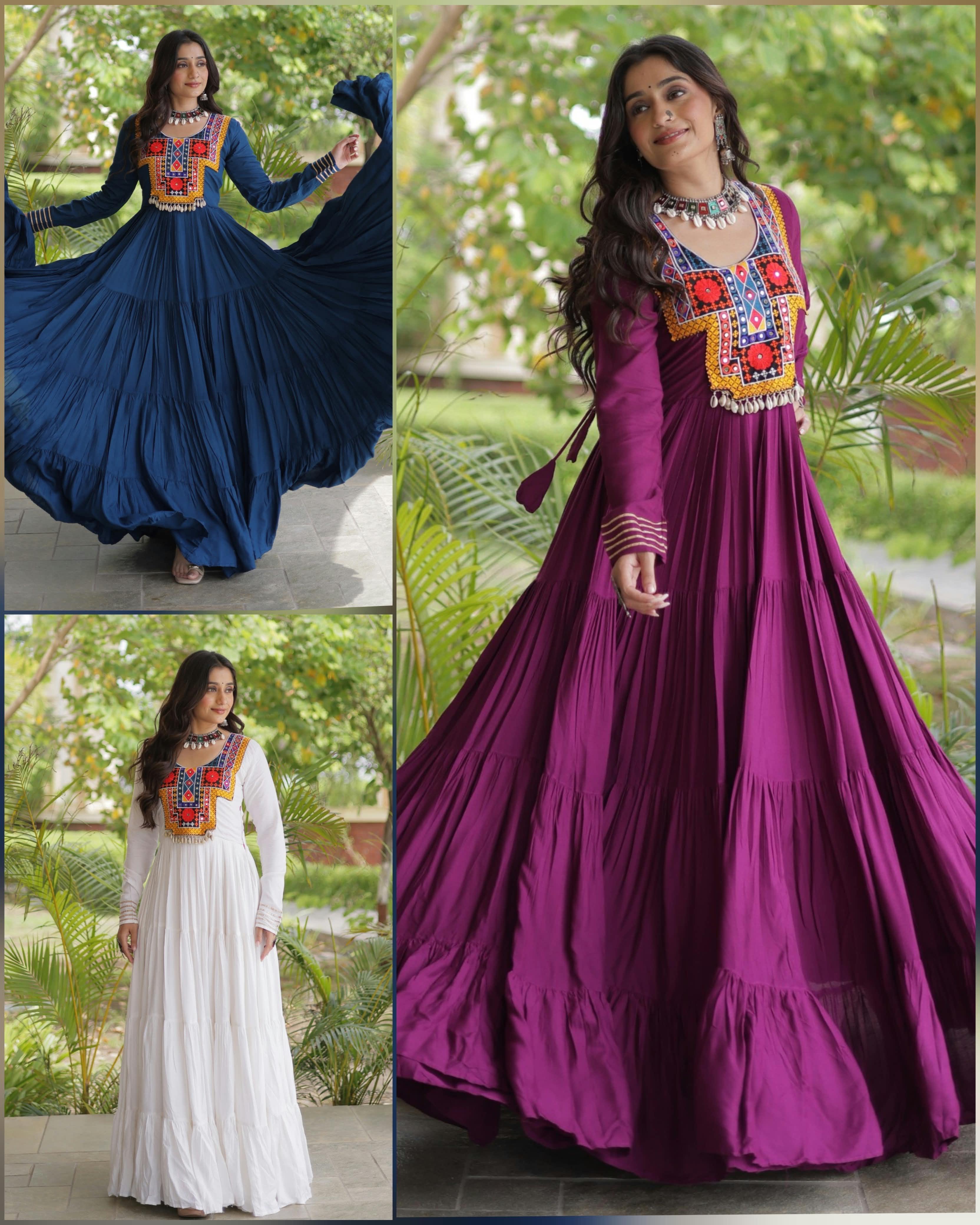 LW 9352 Wine 14 Kg Reyon Gown Design - view 5