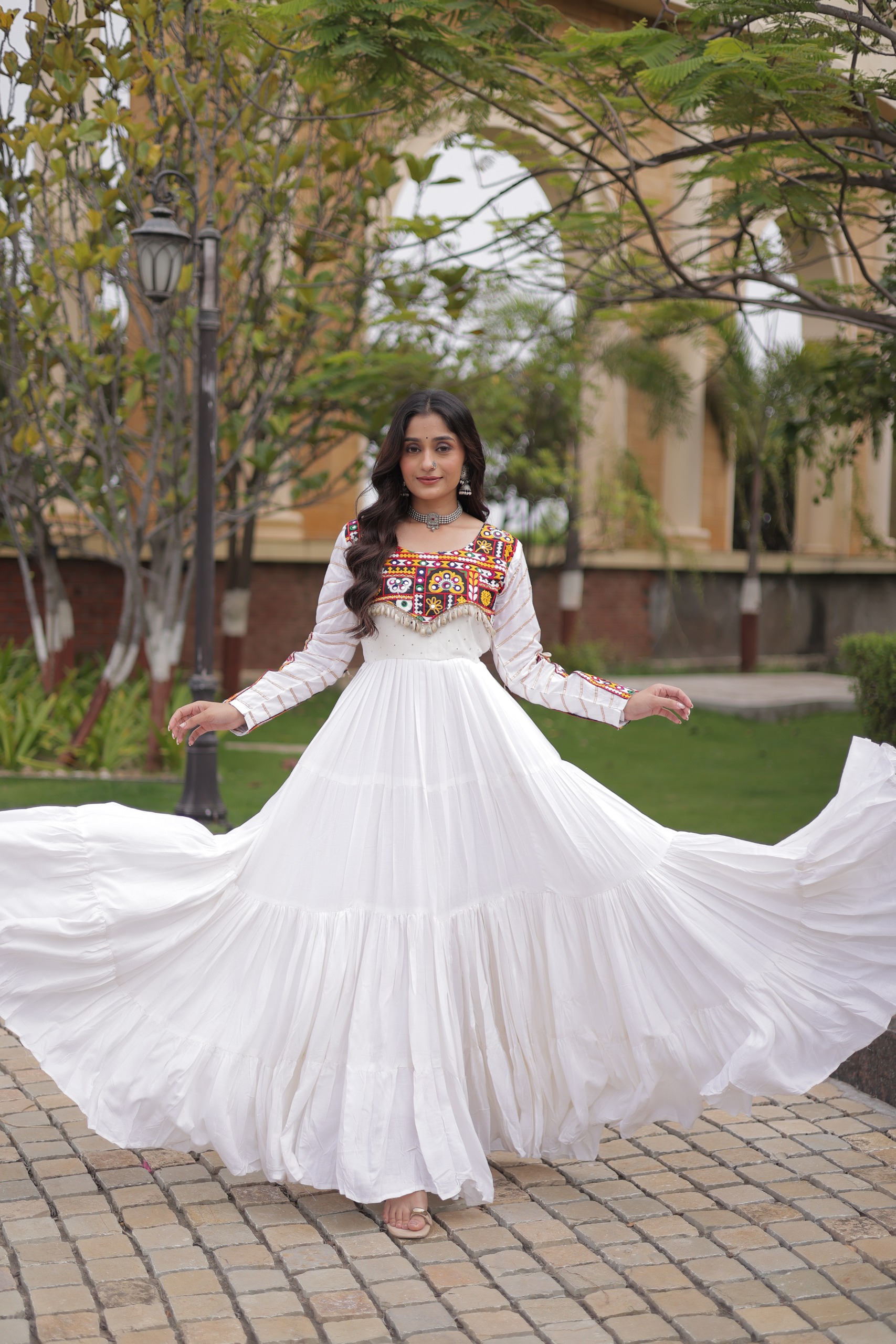 LW 9355 Maroon Reyon Gown - view 2