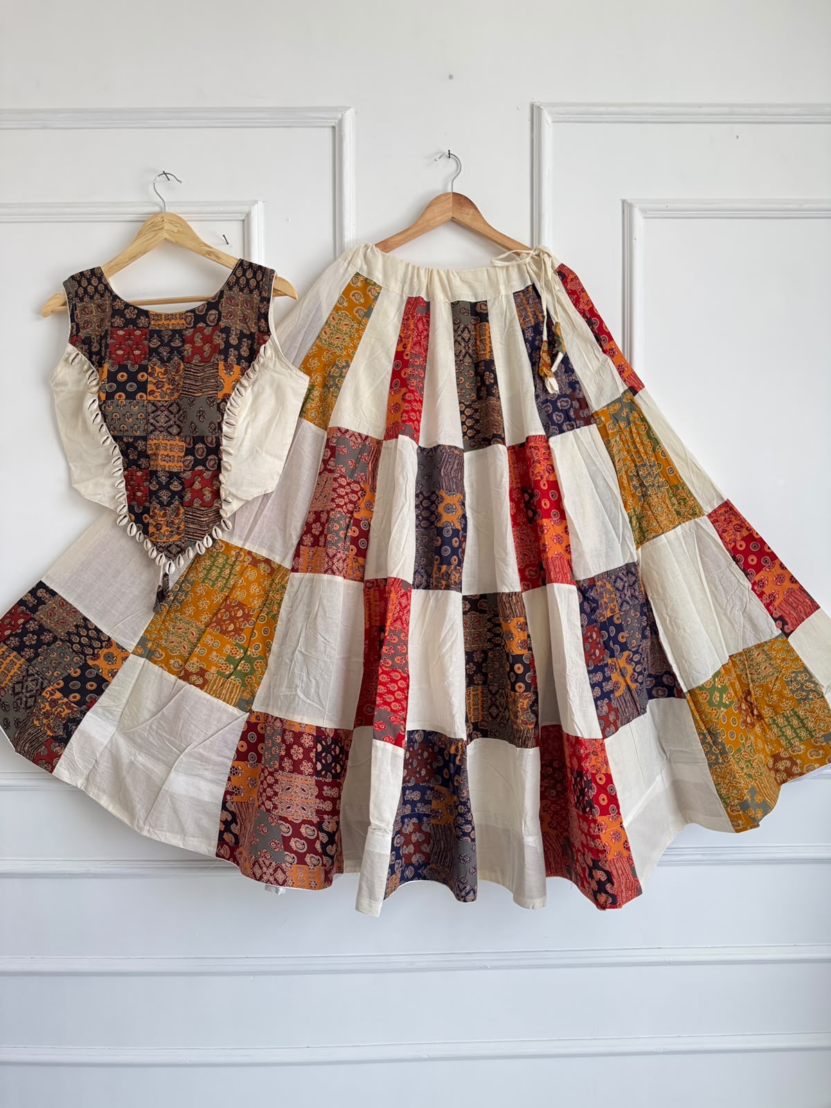 Navratri Ajrakh Cotton Lehenga Choli