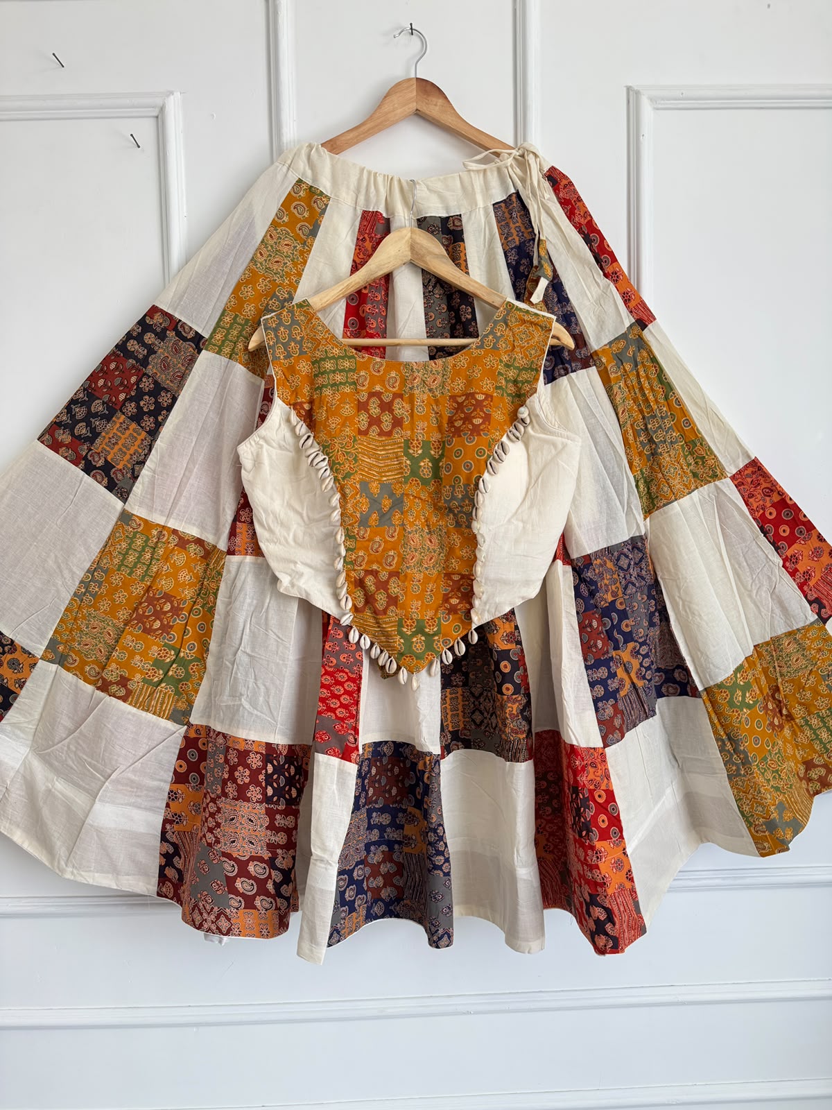 Navratri Ajrakh Cotton Lehenga Choli - view 2