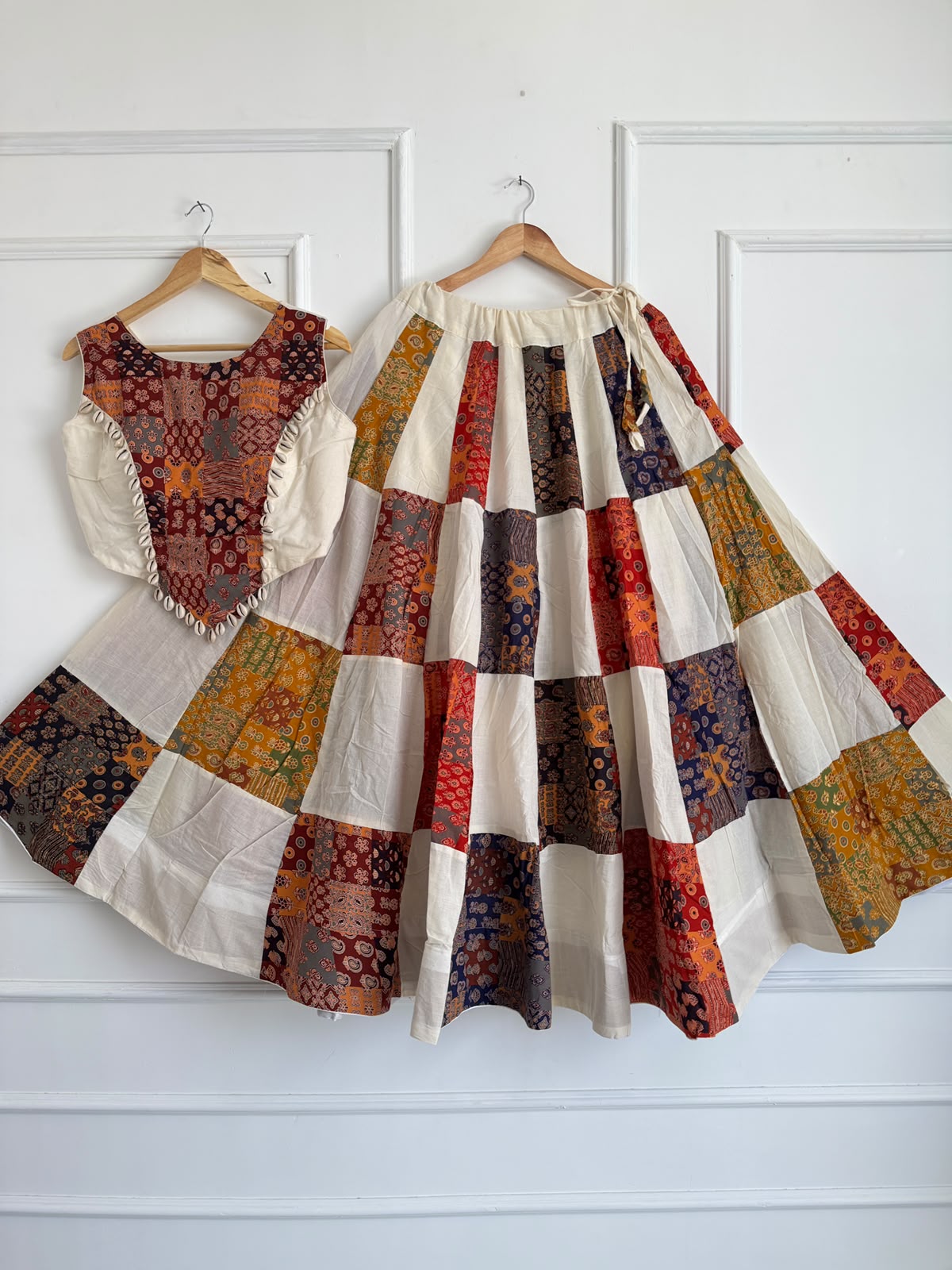 Navratri Ajrakh Cotton Lehenga Choli - view 6