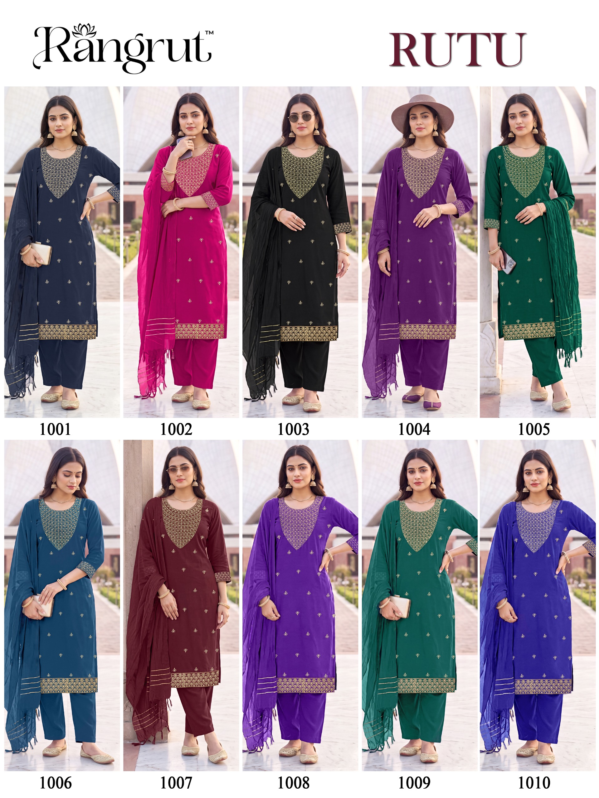 Rutu Malai Crape Readymade Dress - view 3