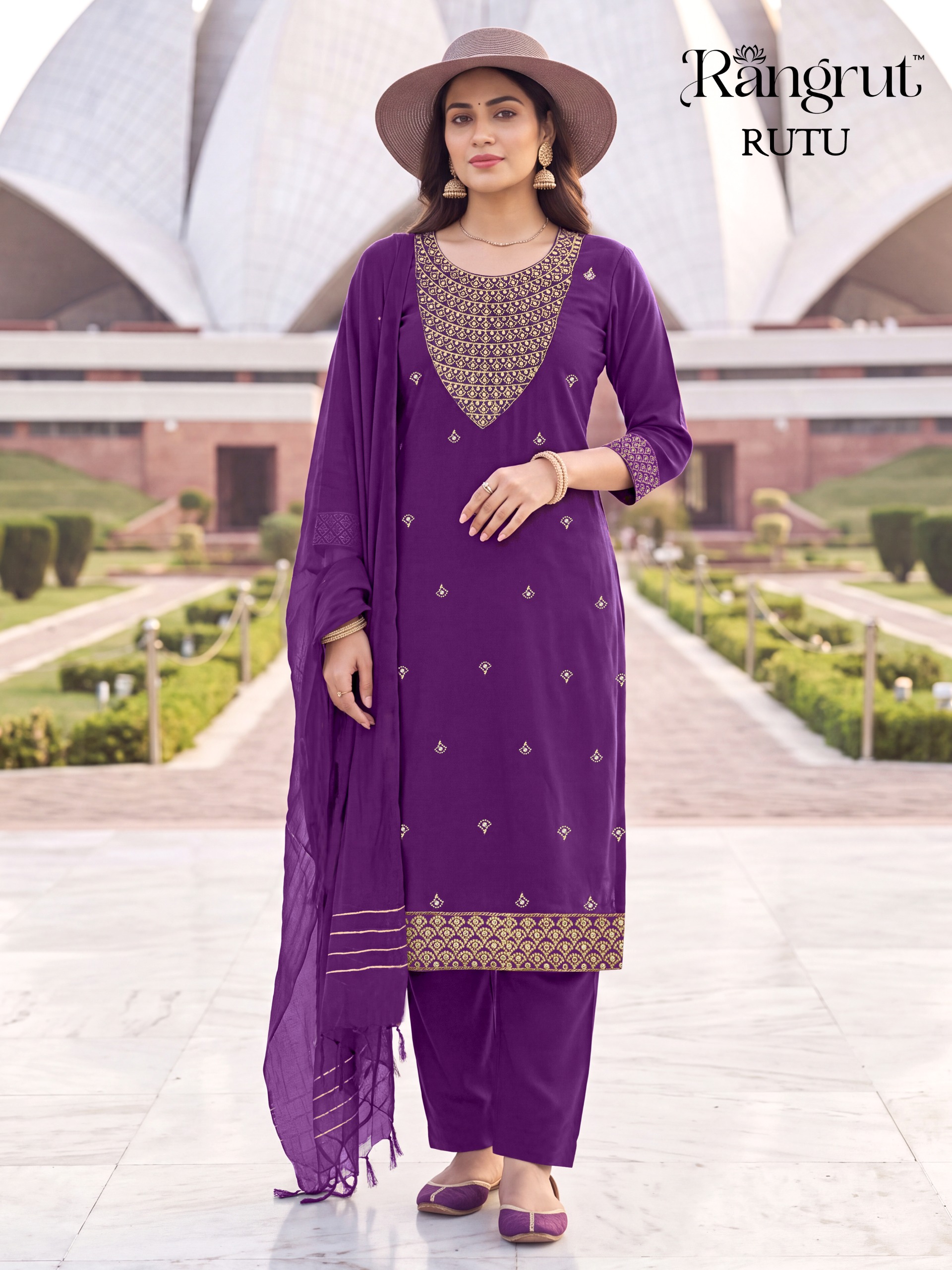 Rutu Malai Crape Readymade Dress - view 6