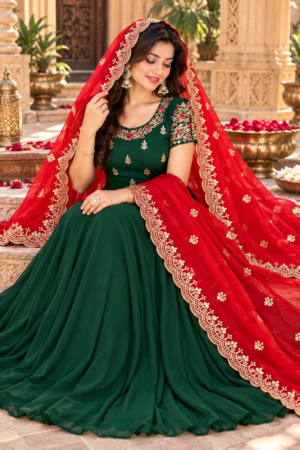 Saanvika Anarkali Soft Georgette Kurtis - view 2