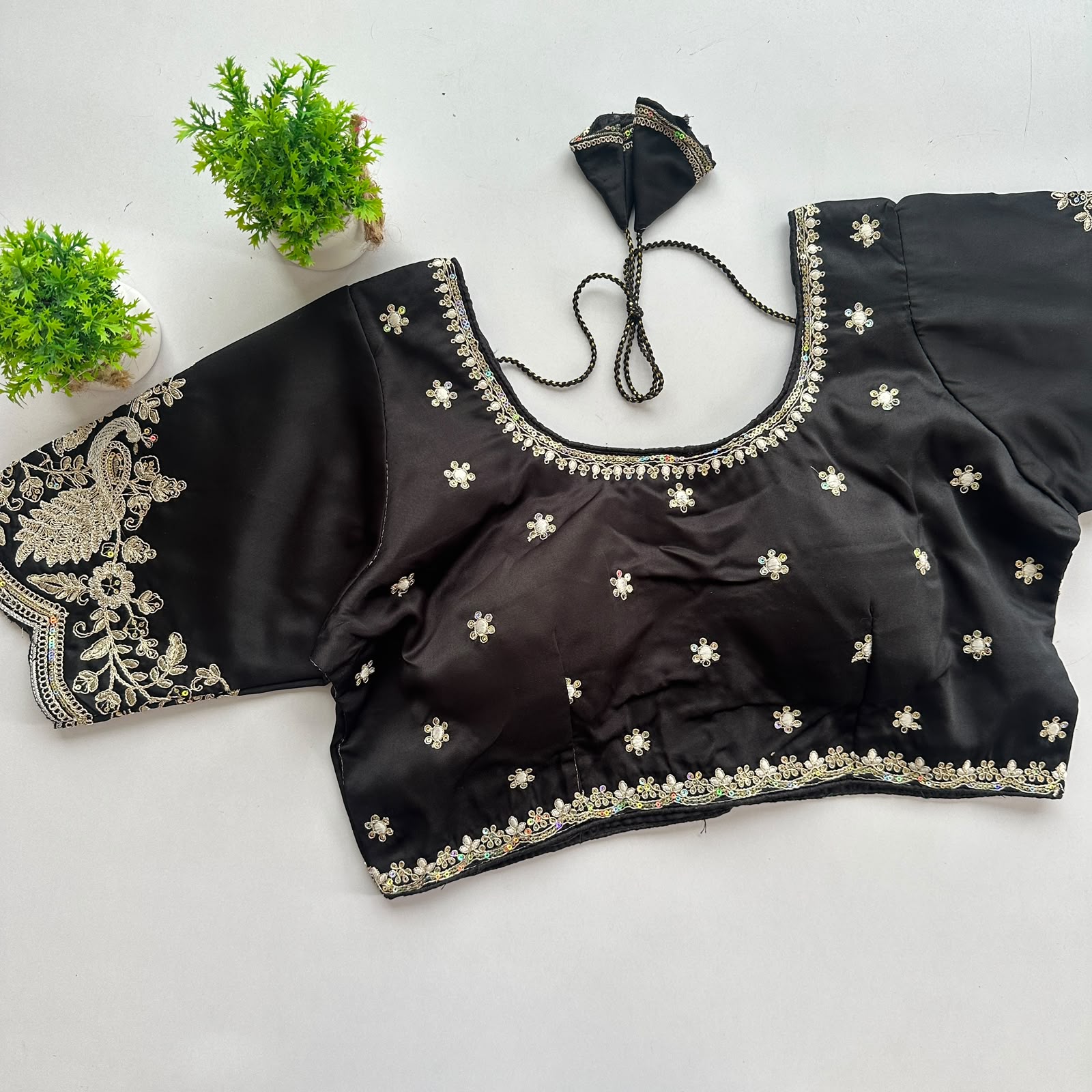 Siyana Pure Satin Silk Blouse - view 10