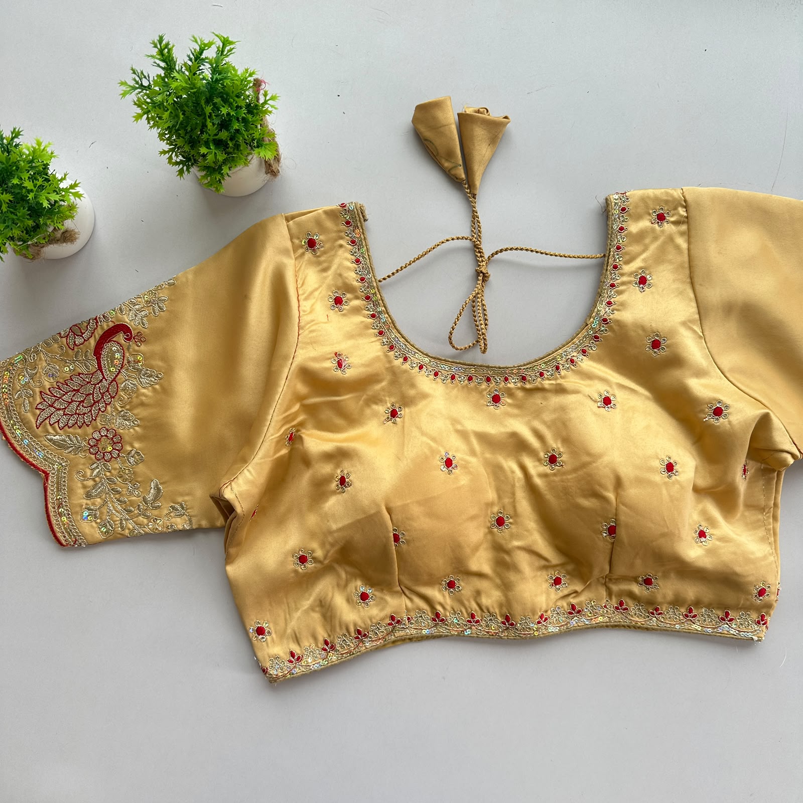 Siyana Pure Satin Silk Blouse - view 14