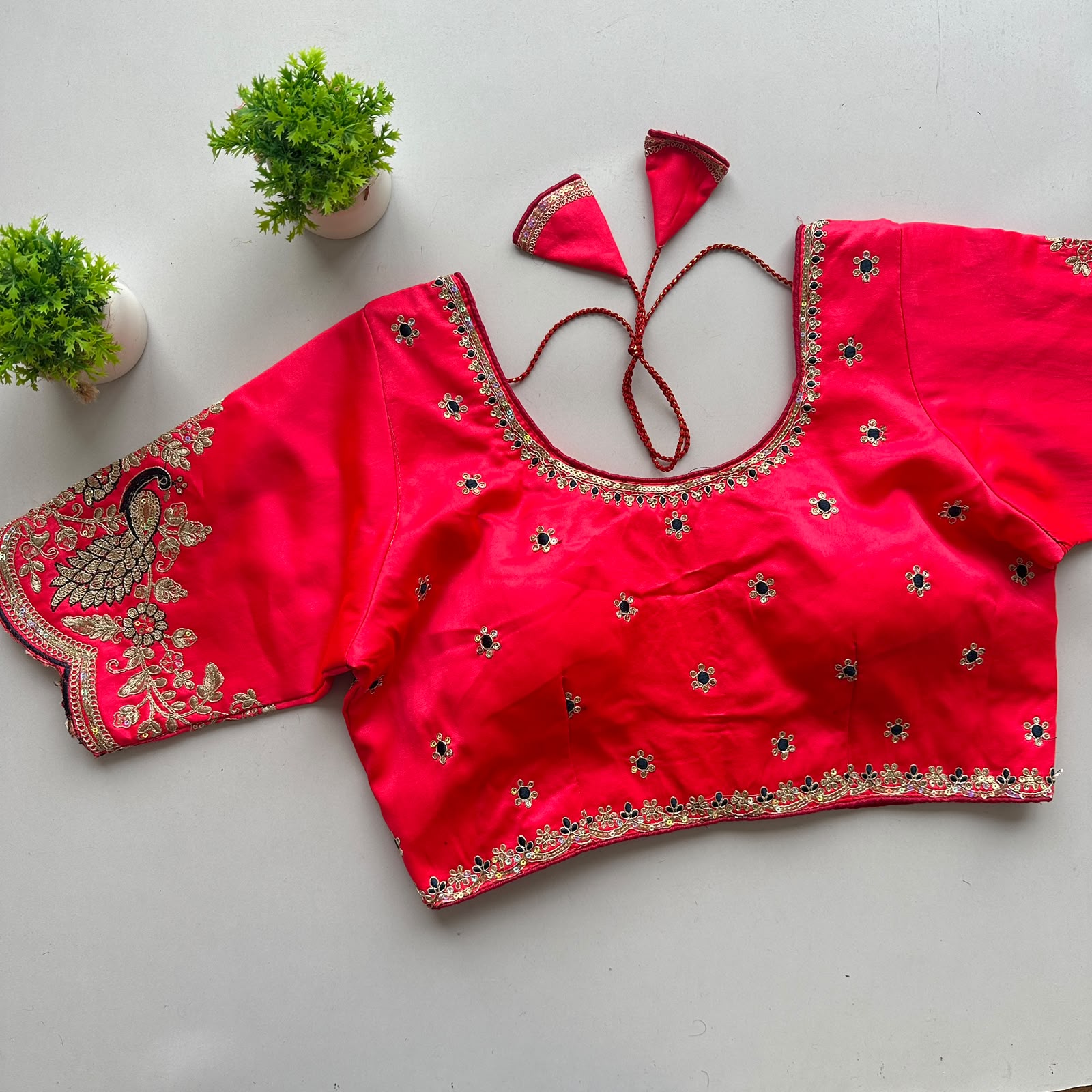Siyana Pure Satin Silk Blouse - view 17