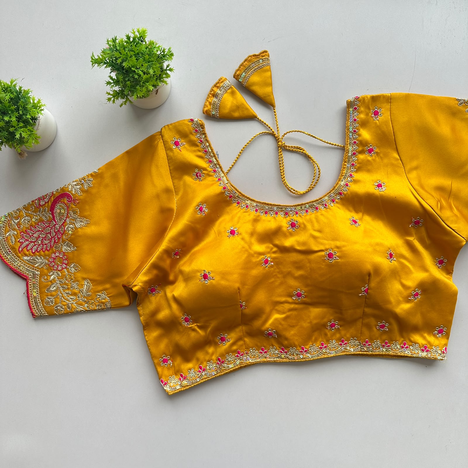 Siyana Pure Satin Silk Blouse - view 5